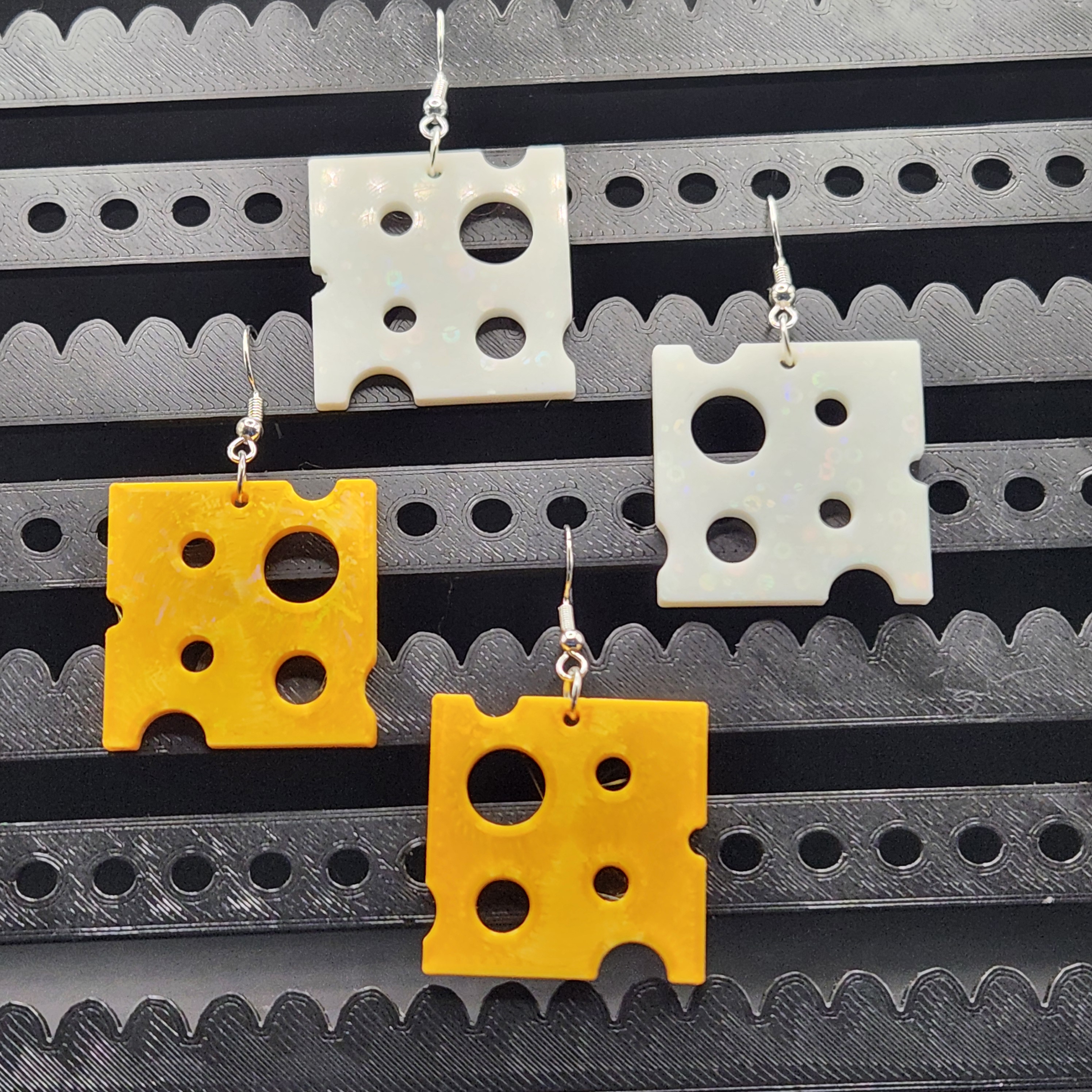 Cheese Slice Earrings