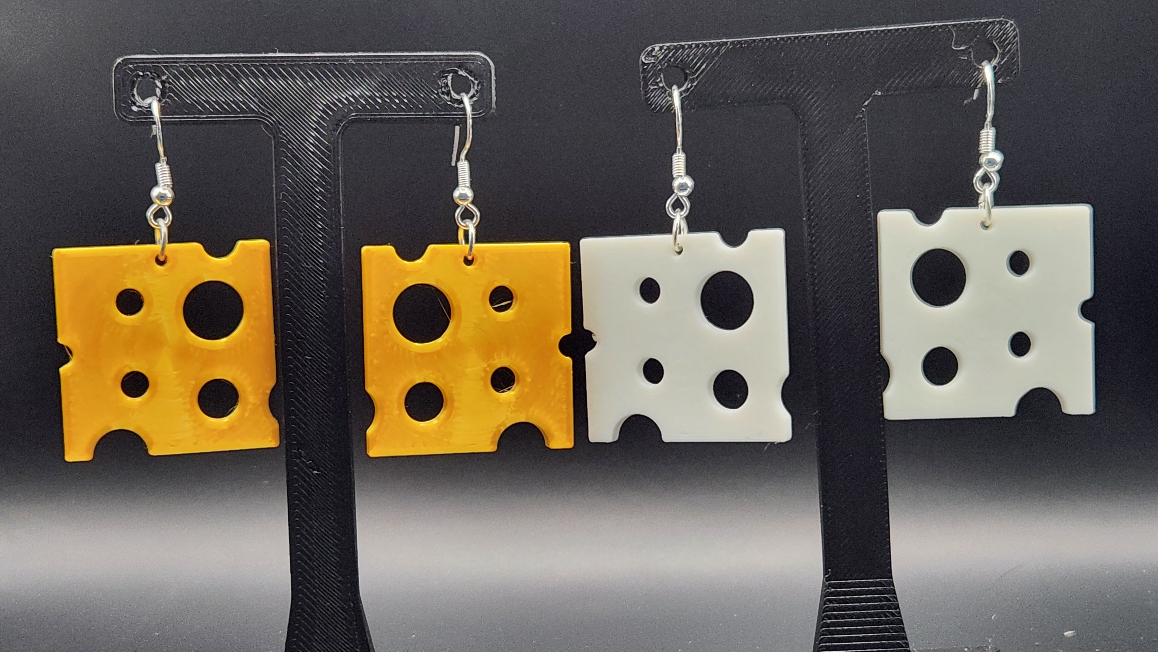 Cheese Slice Earrings