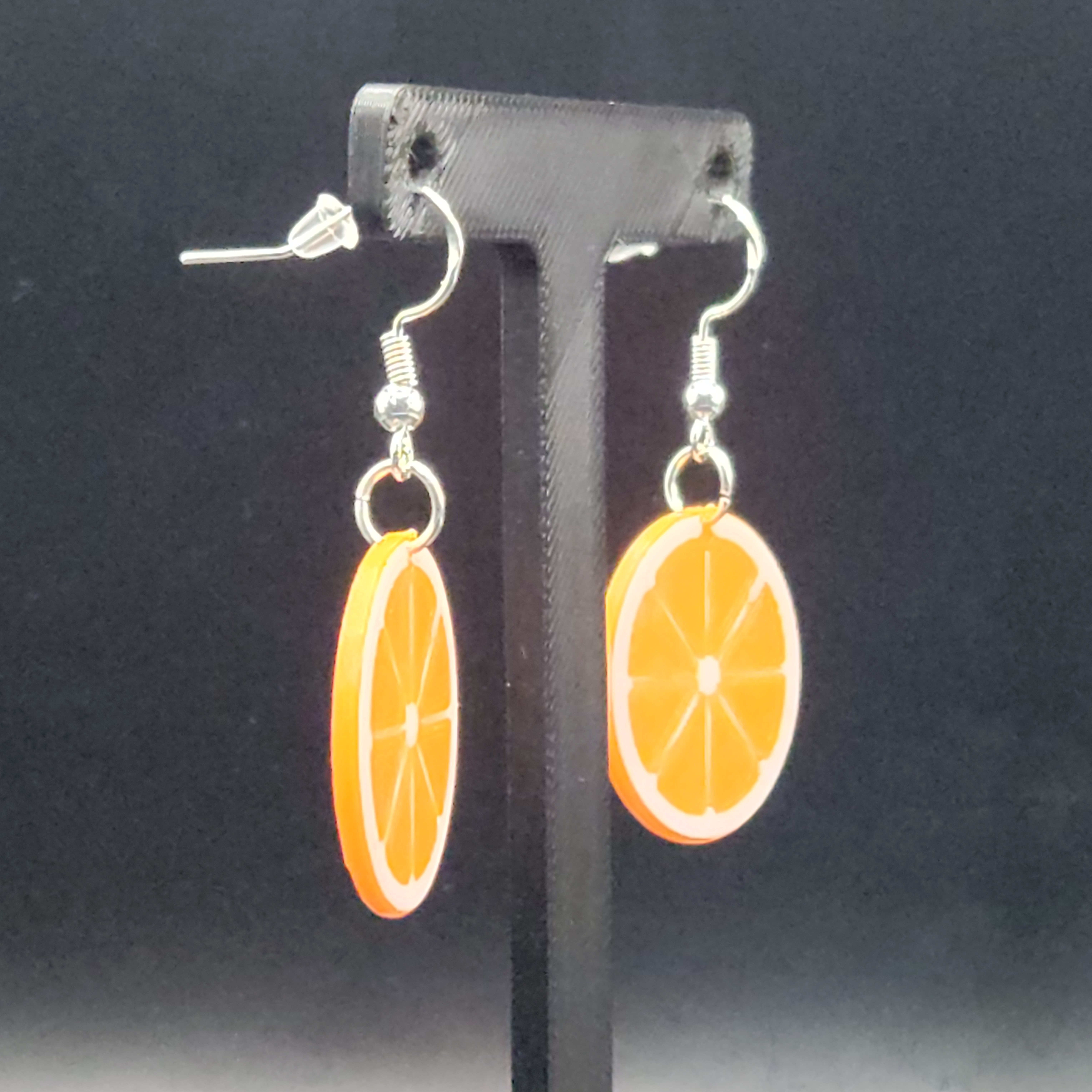 Orange Slice Earrings