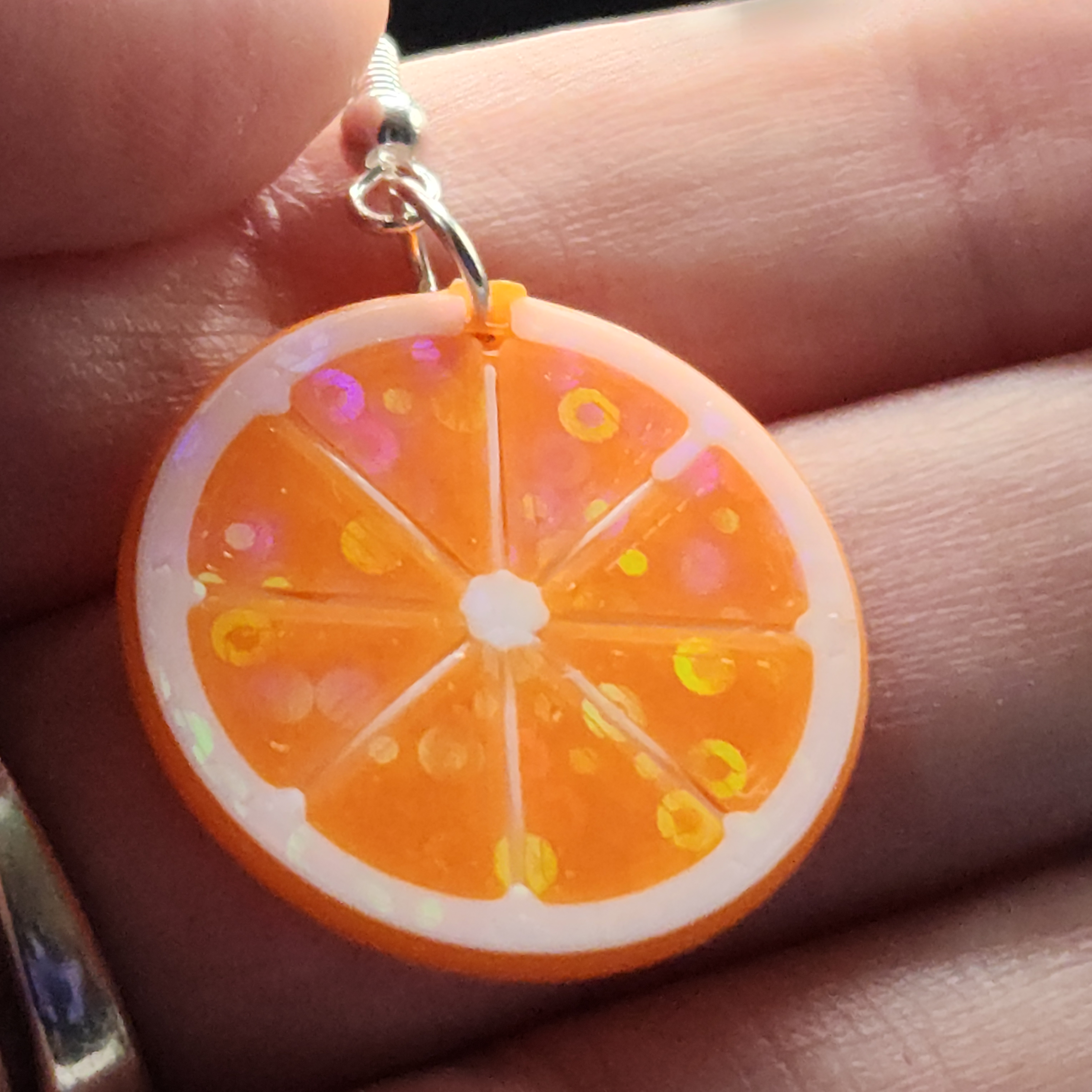 Orange Slice Earrings