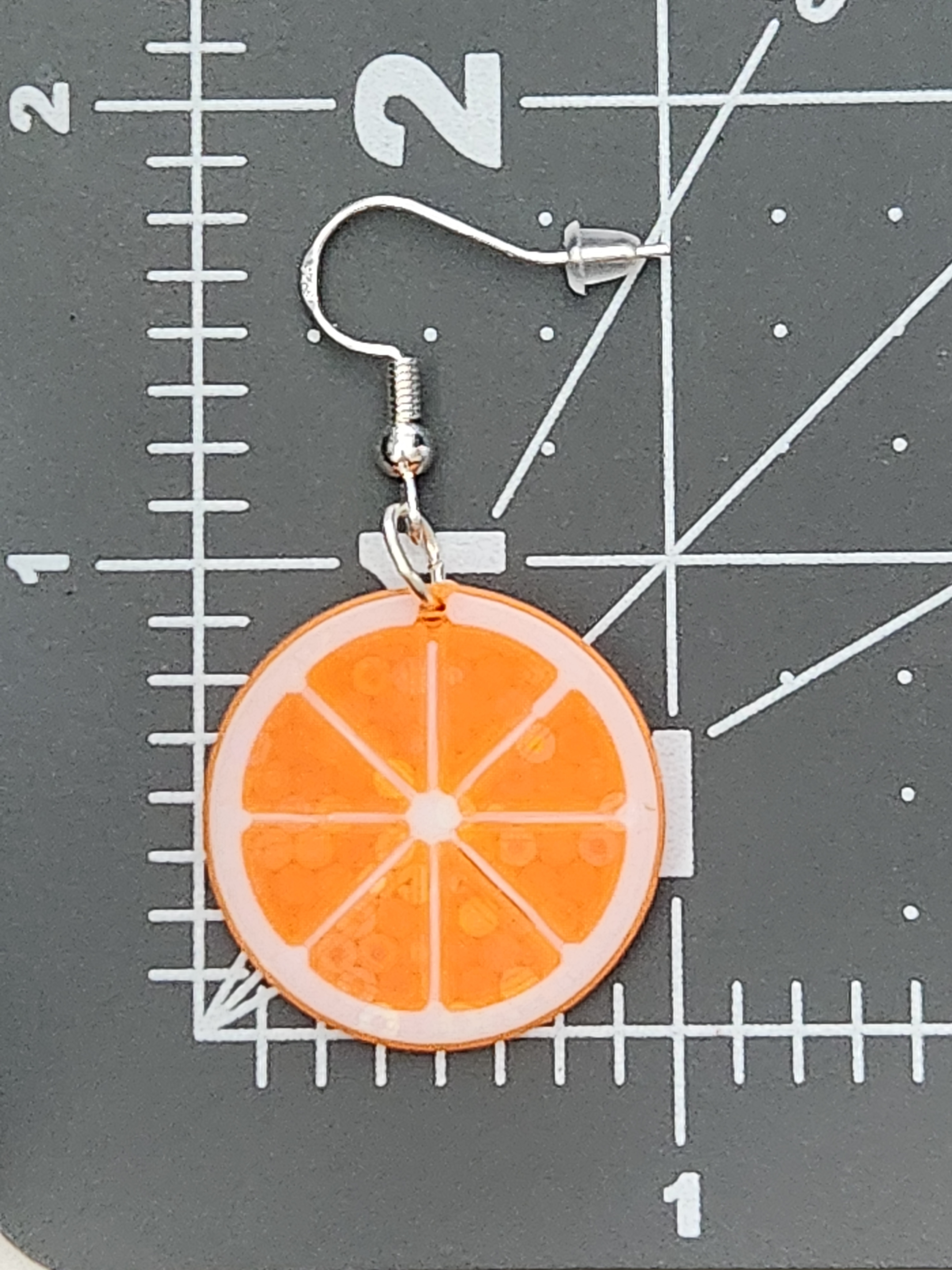 Orange Slice Earrings