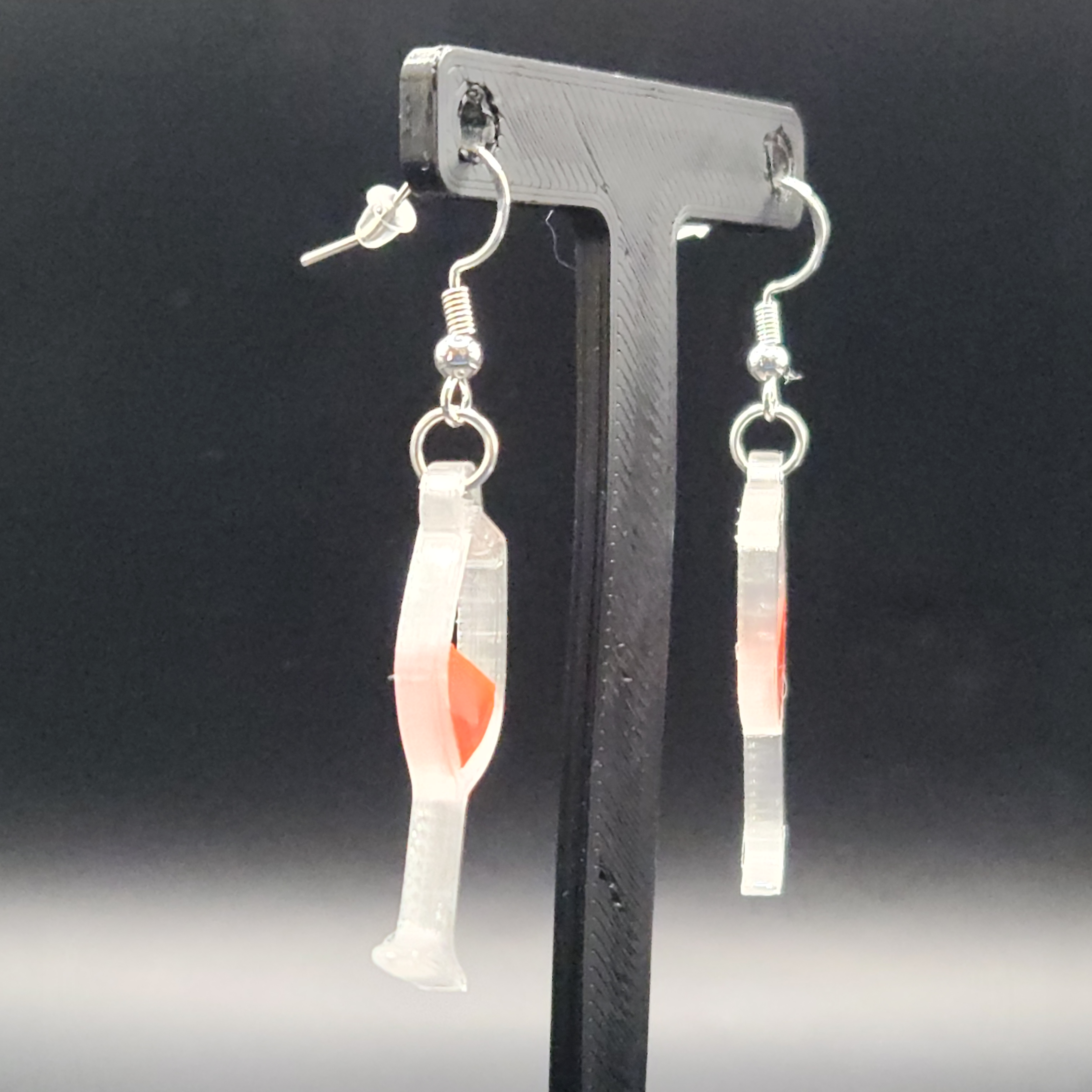 Red Wine Glass Earrings