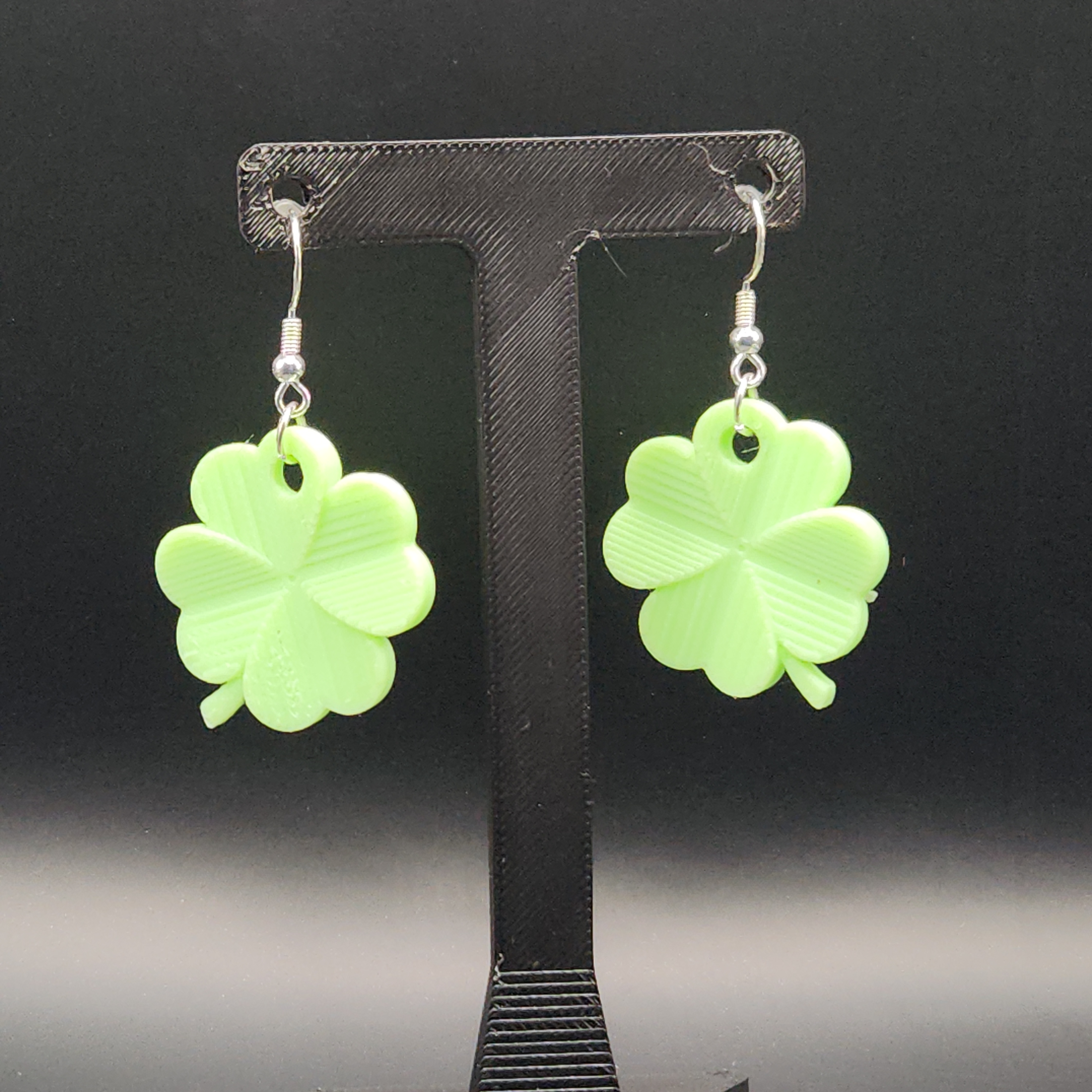 Lucky Glow-in-the-Dark Shamrock Earrings