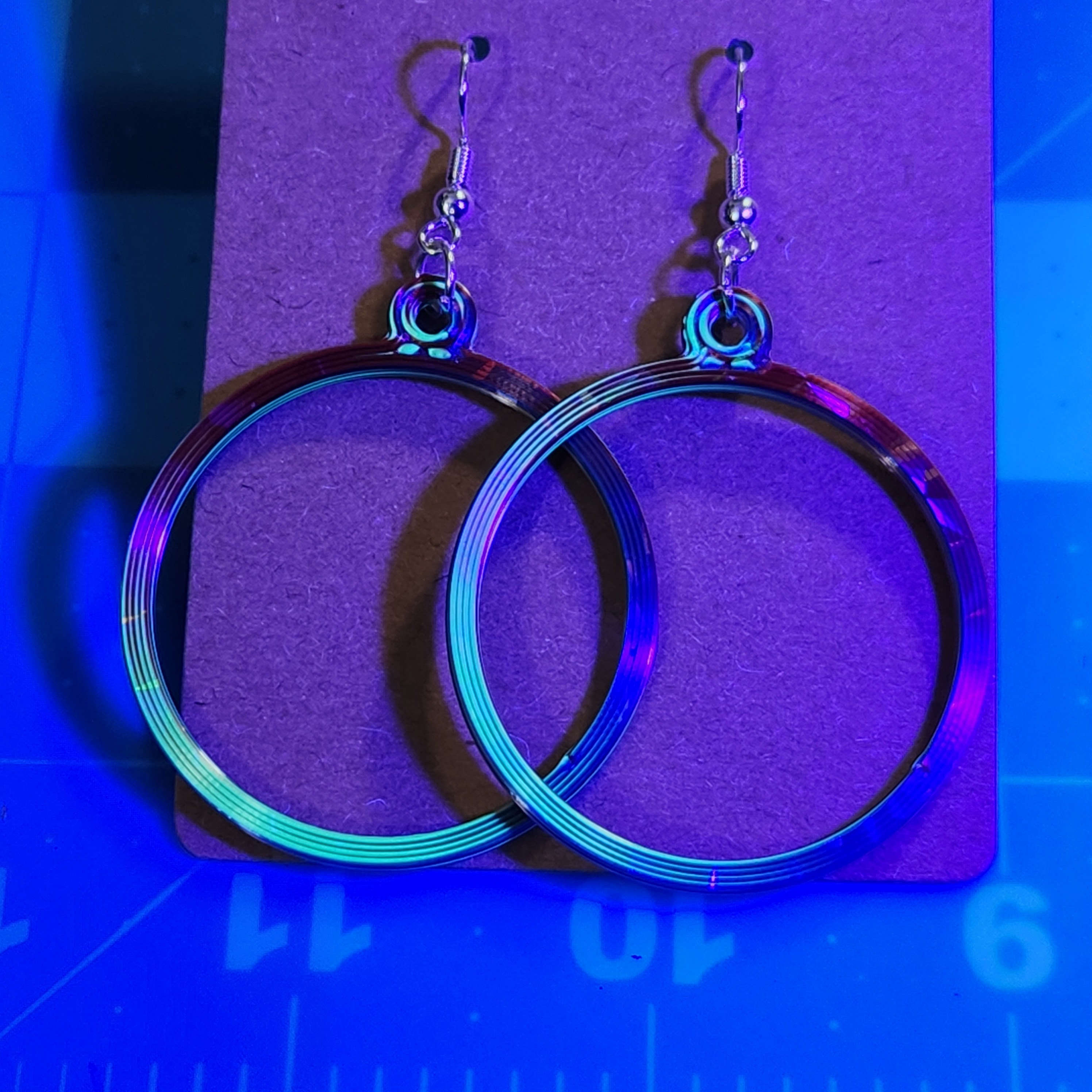 Rainbow Hoop Earring