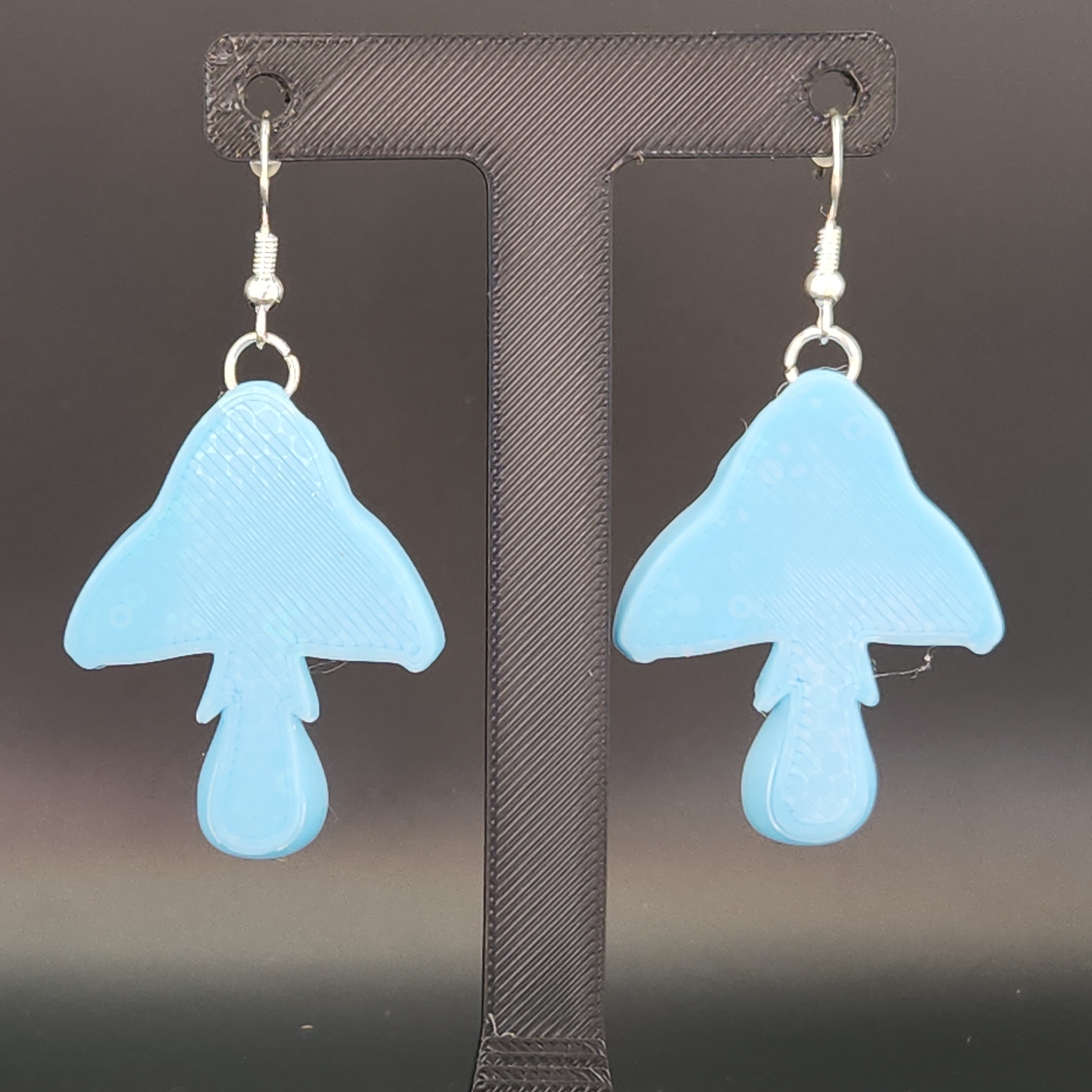Glow in the Dark Mushroom Earrings