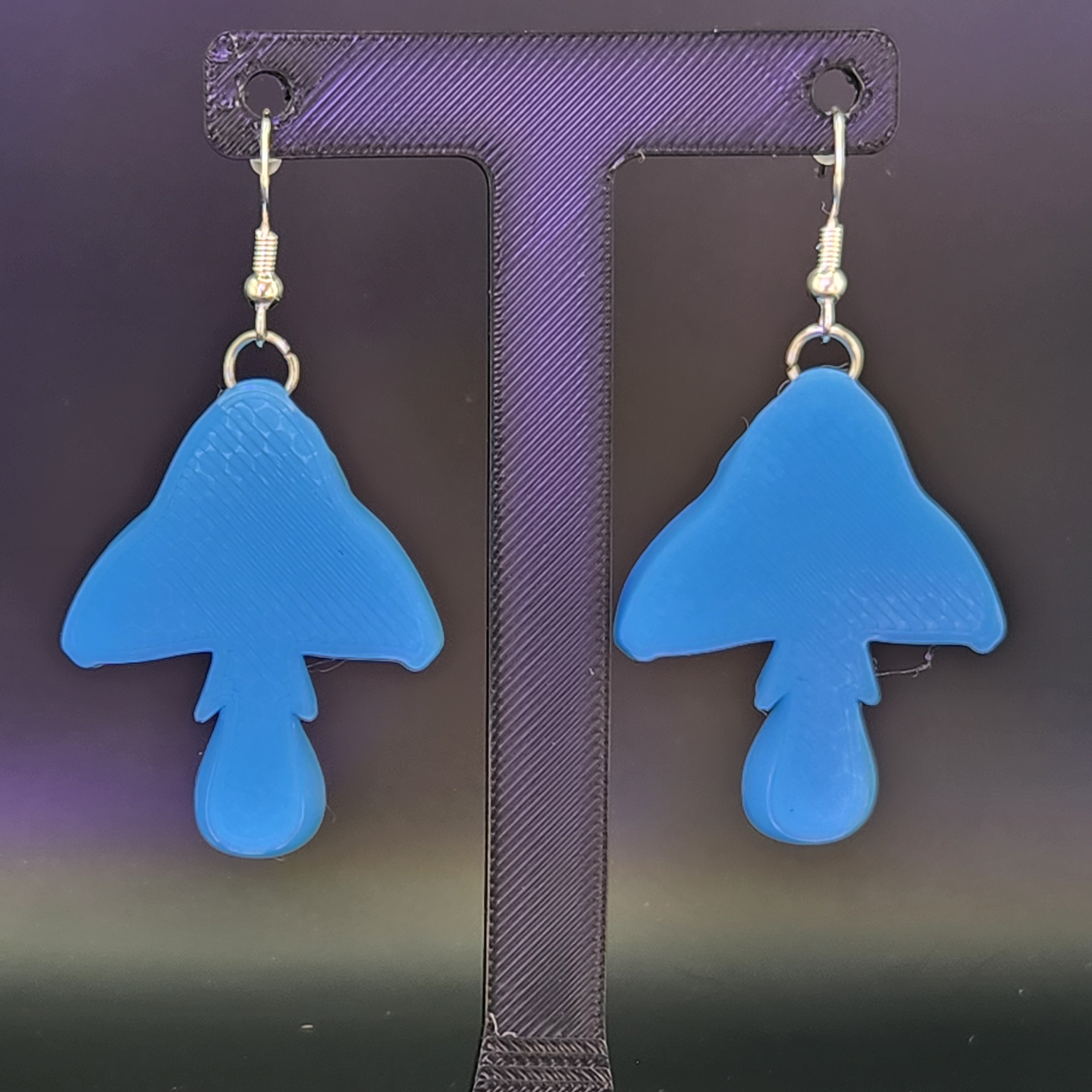 Glow in the Dark Mushroom Earrings