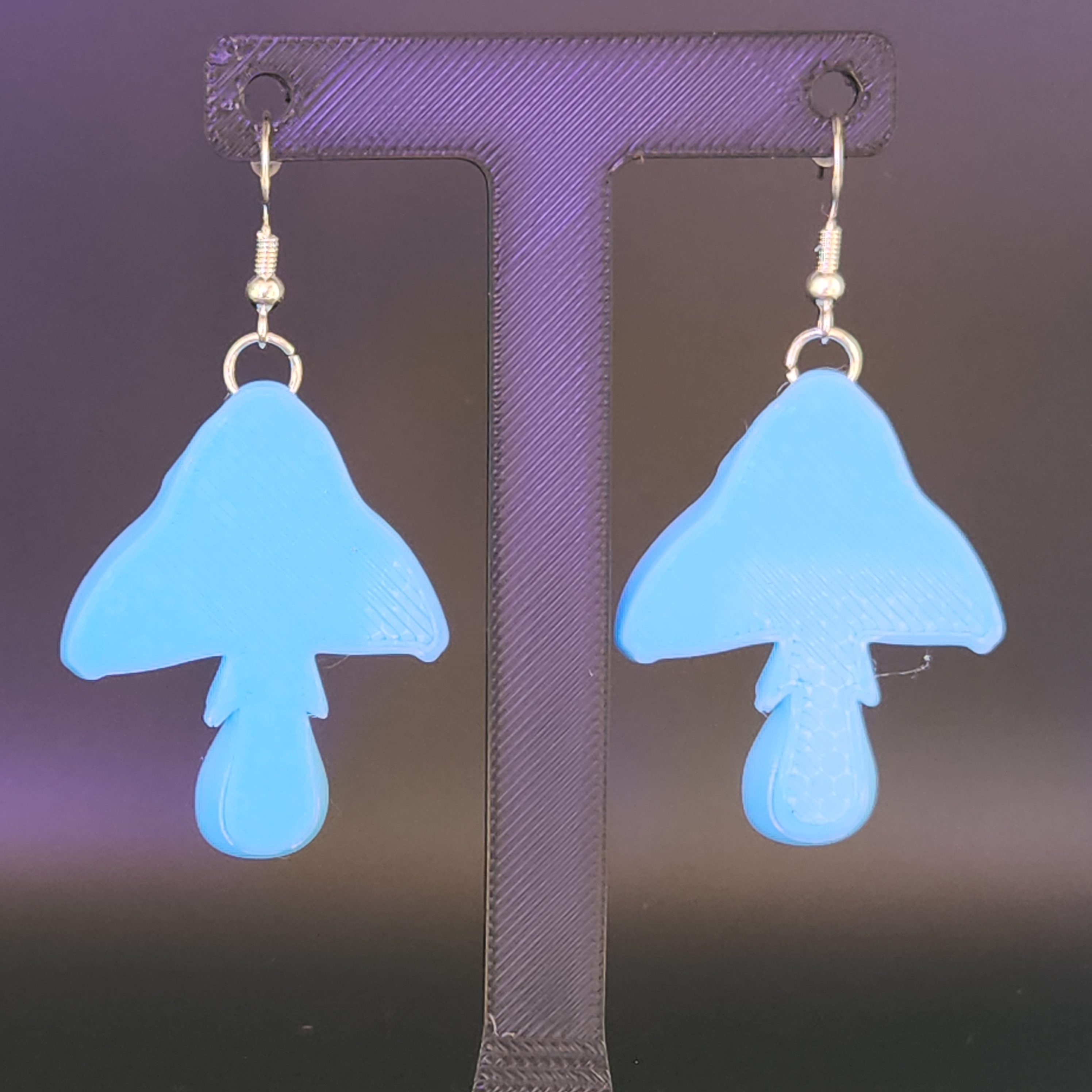 Glow in the Dark Mushroom Earrings