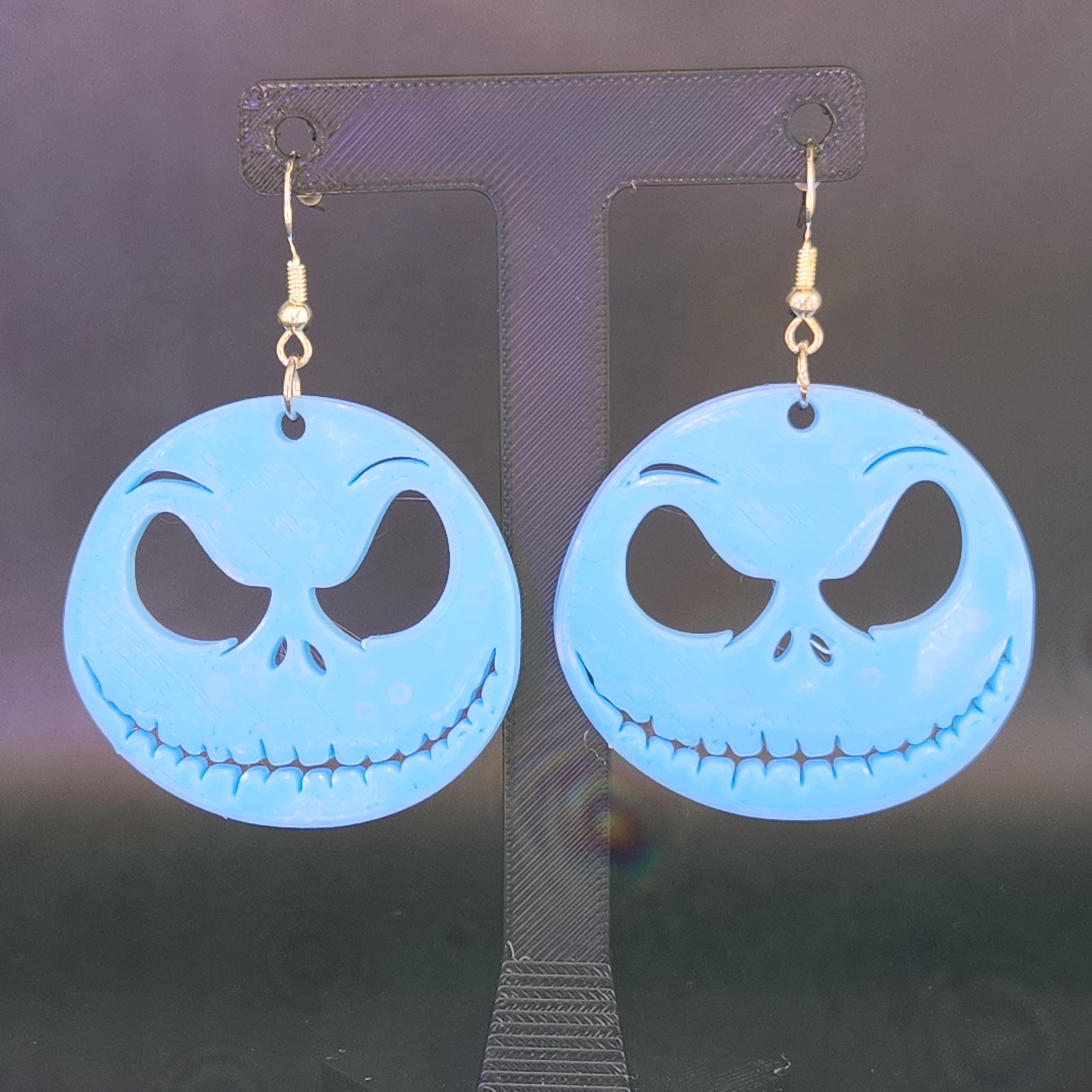 Glow in the Dark Jack Skellington Face Earring