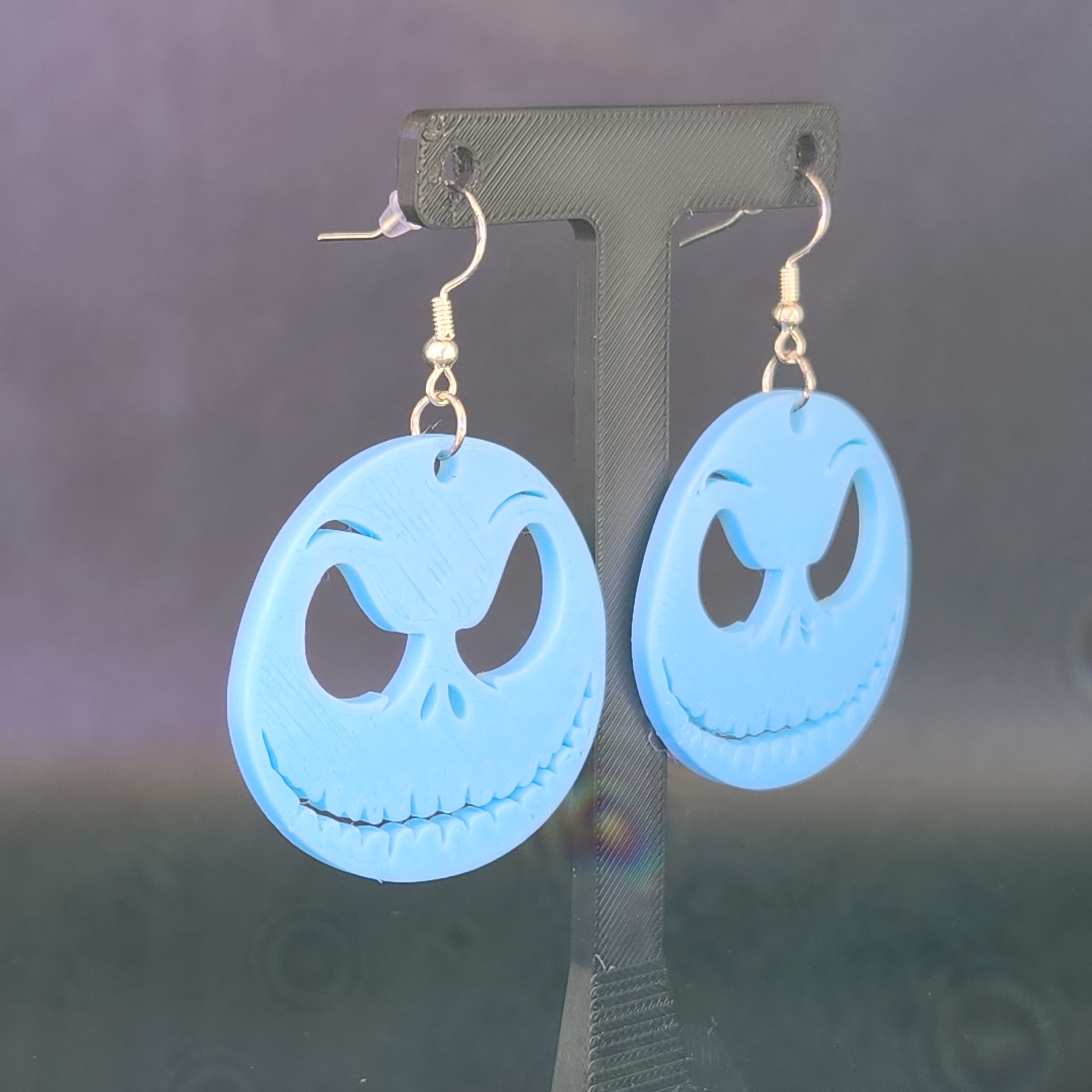 Glow in the Dark Jack Skellington Face Earring
