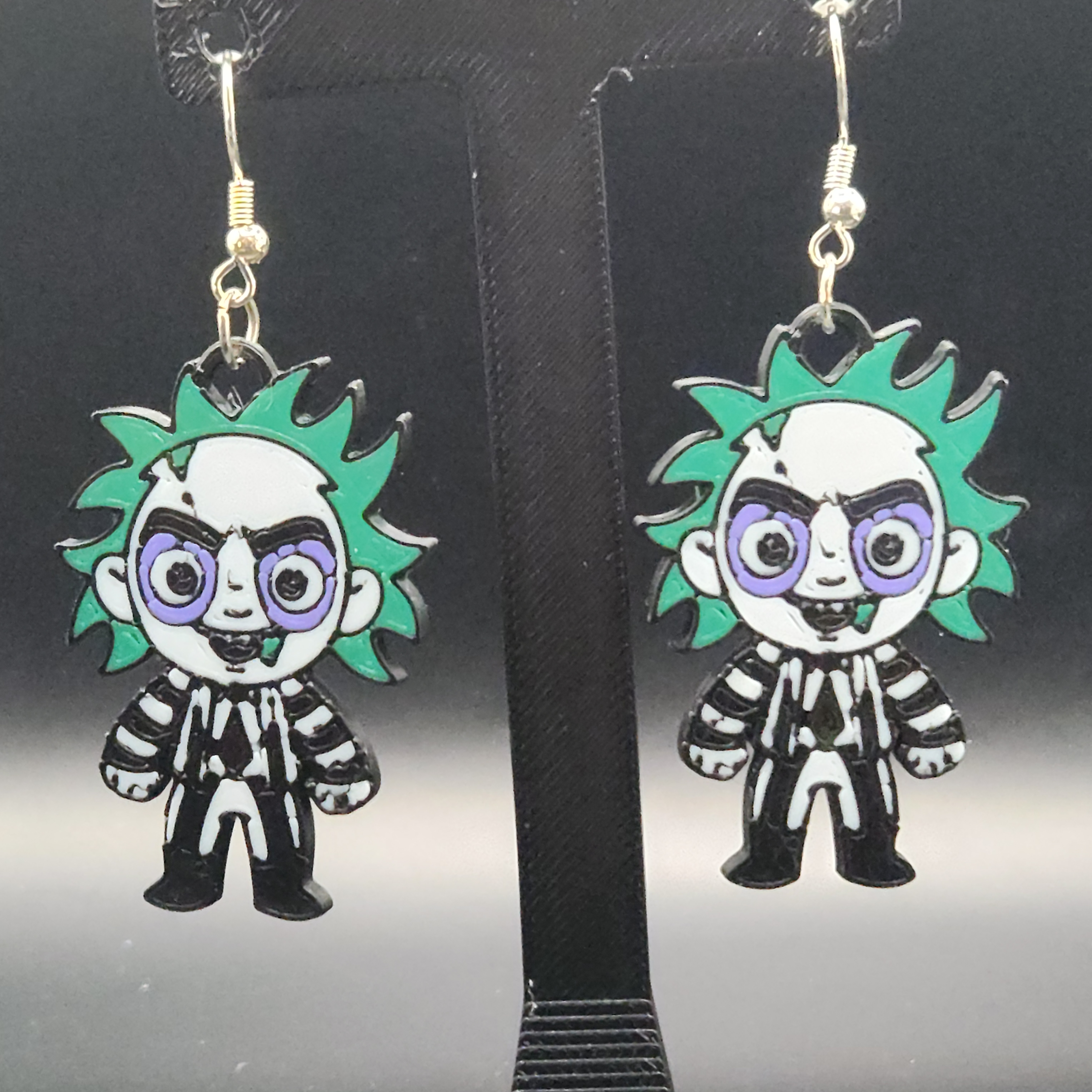 Hologram Beetlejuice Earrings