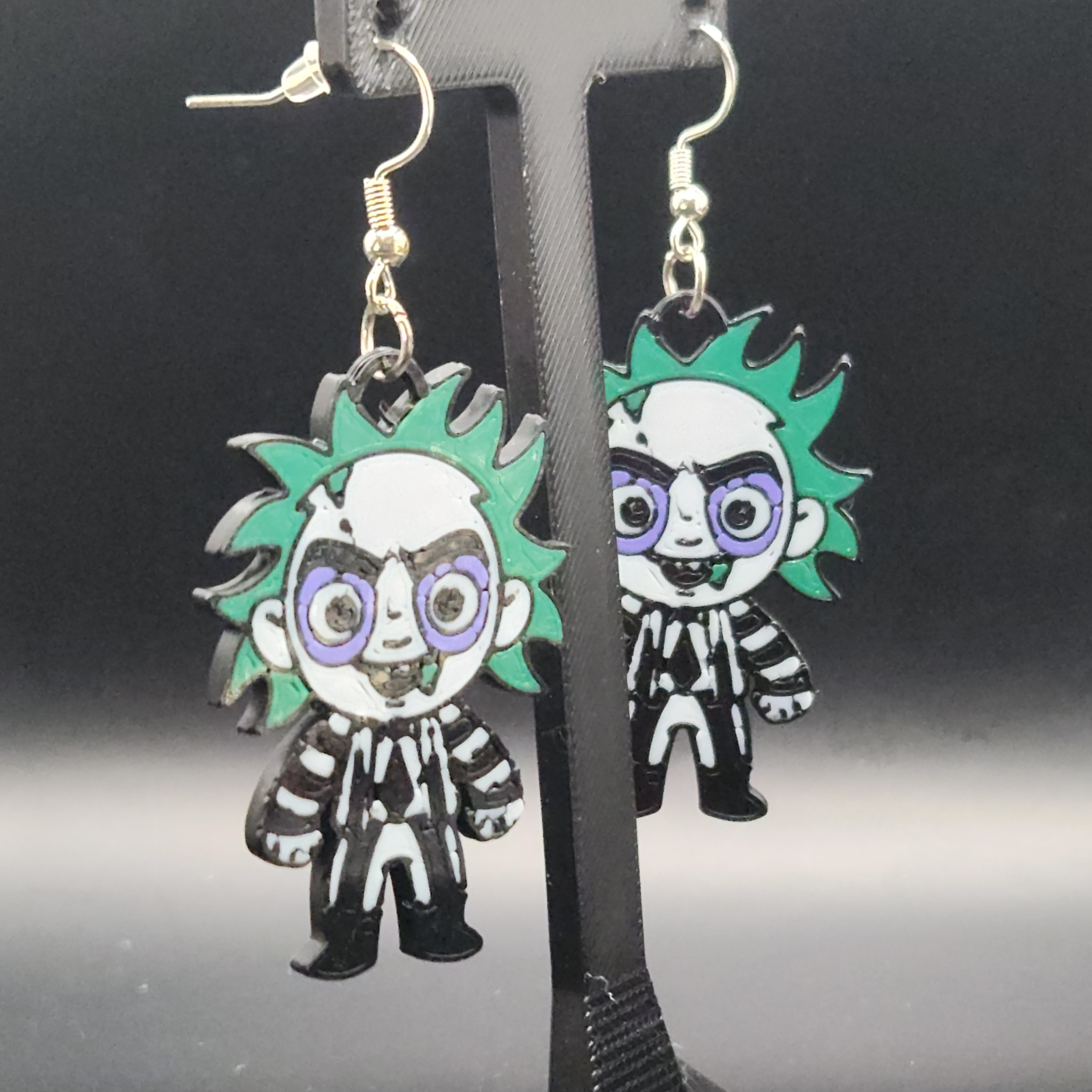 Hologram Beetlejuice Earrings