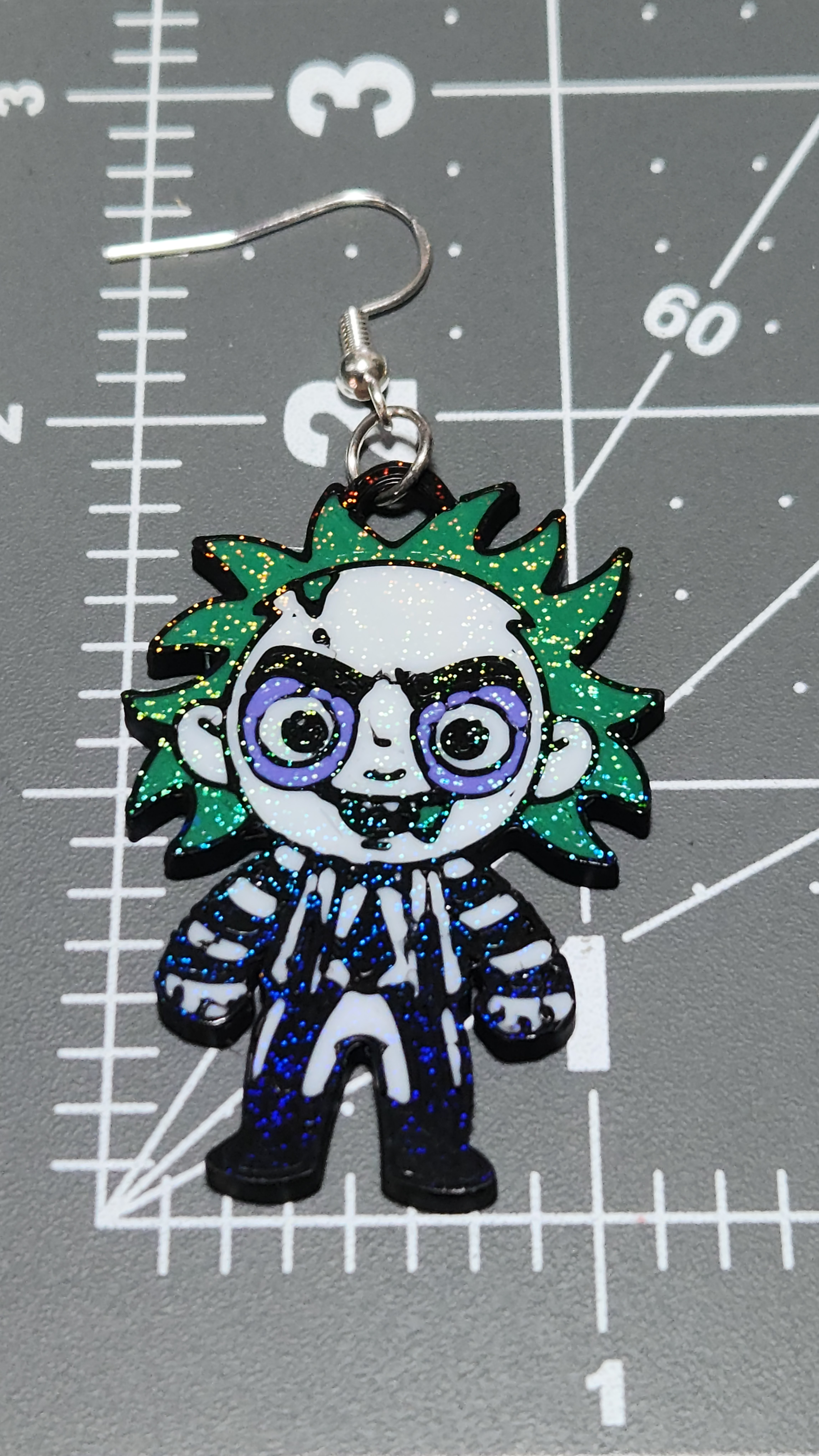 Hologram Beetlejuice Earrings