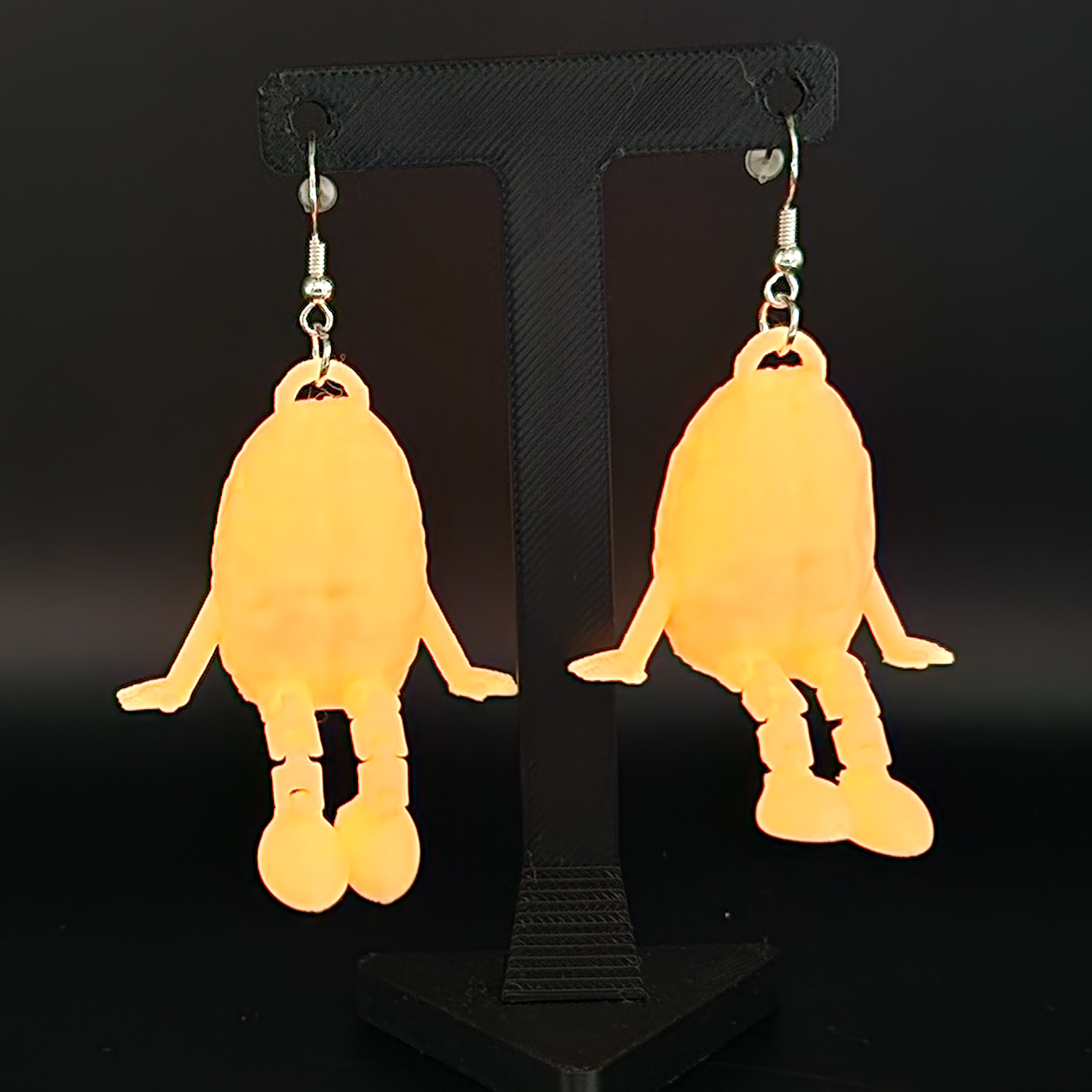 Funky Glow in the Dark Brain Earrings
