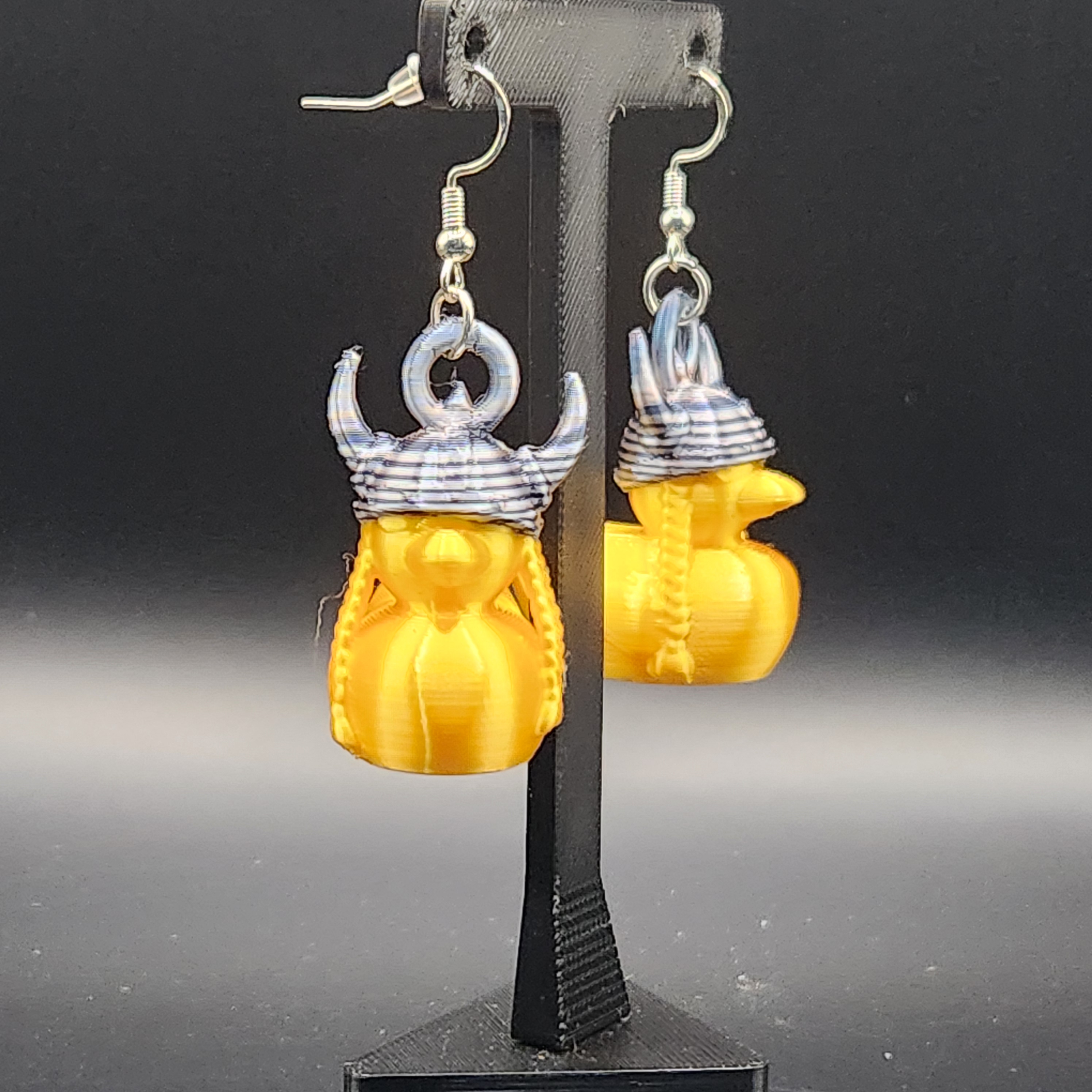 Viking Helmet Battle Duckies Earrings