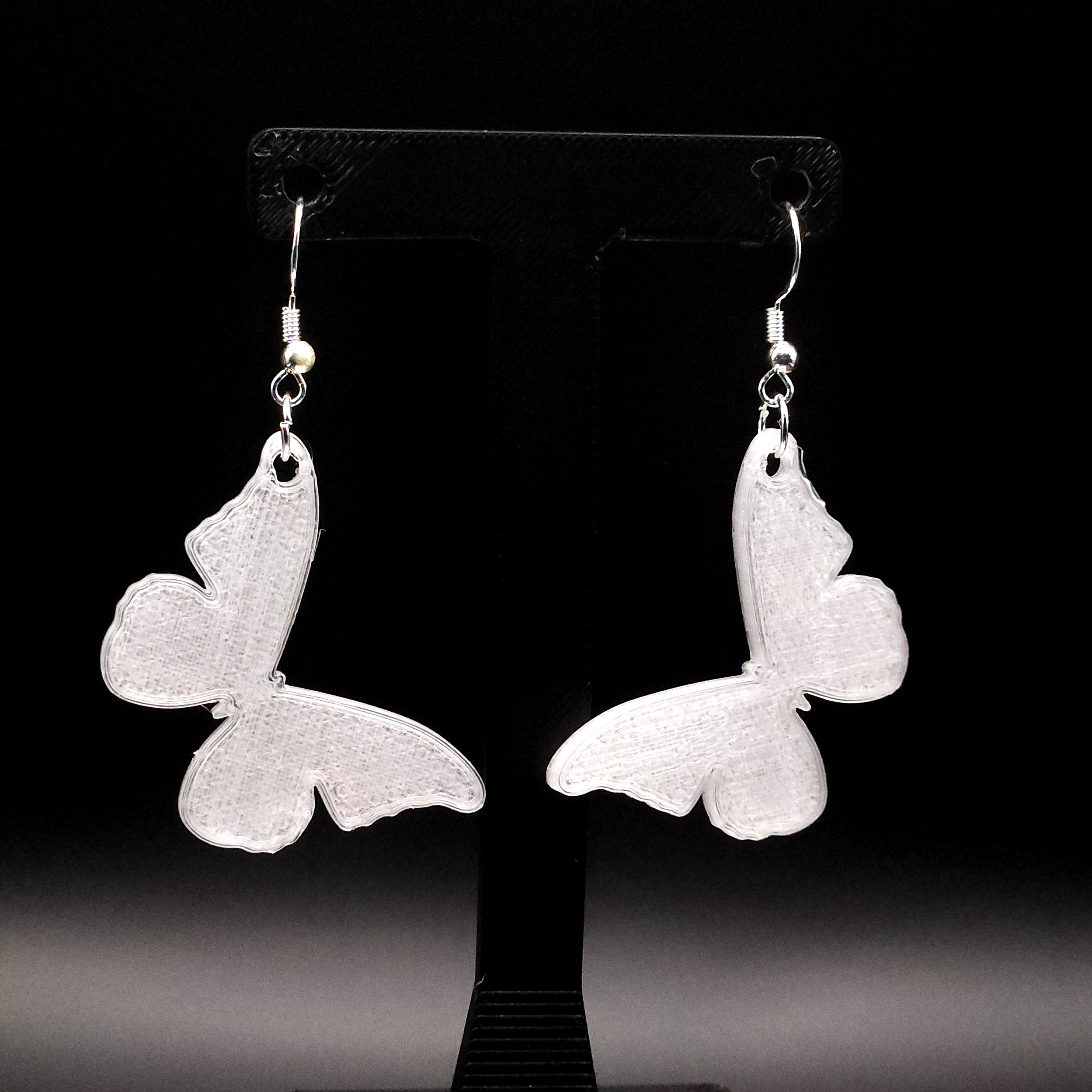 Hologram Translucent Butterfly Earrings