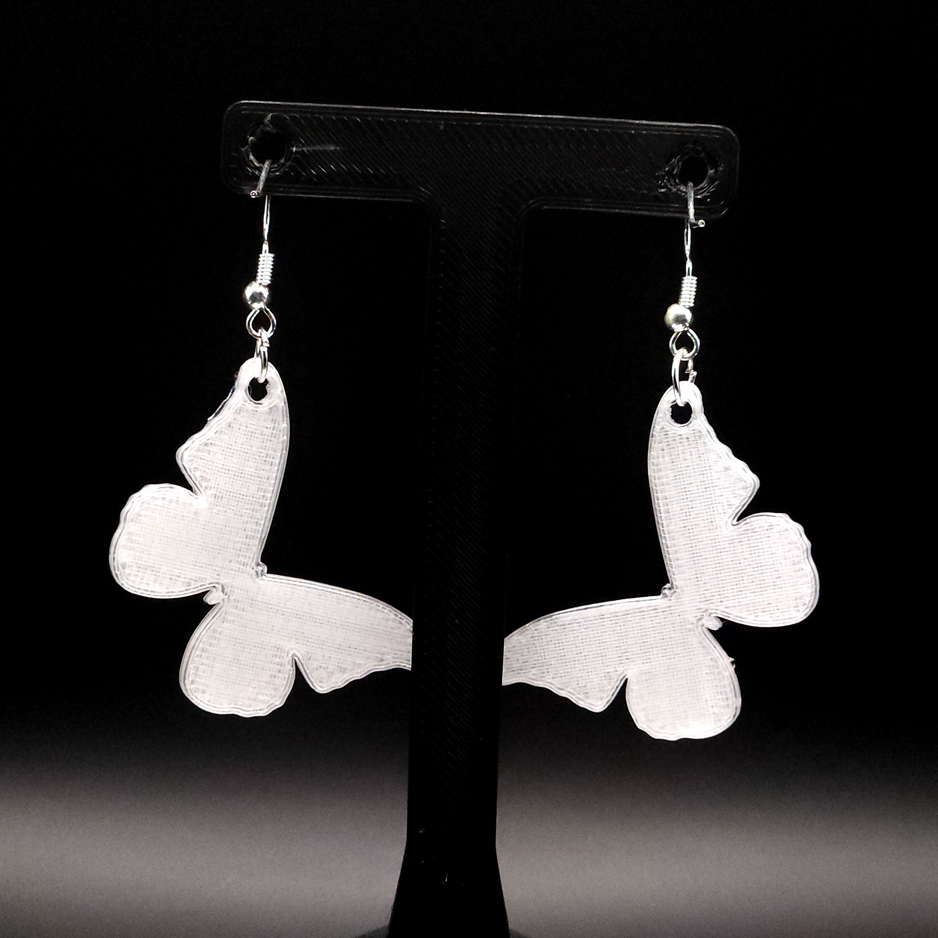 Hologram Translucent Butterfly Earrings