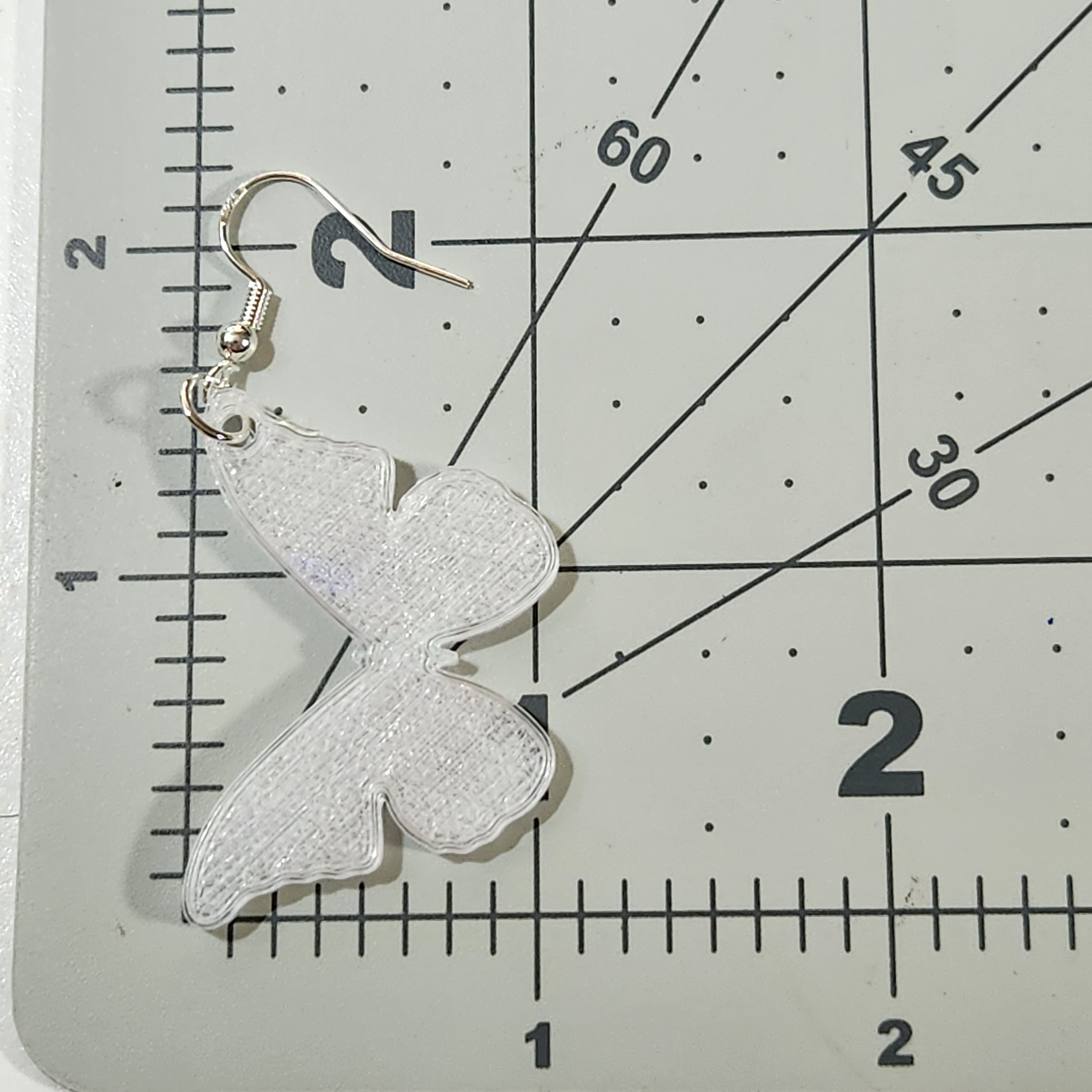 Hologram Translucent Butterfly Earrings