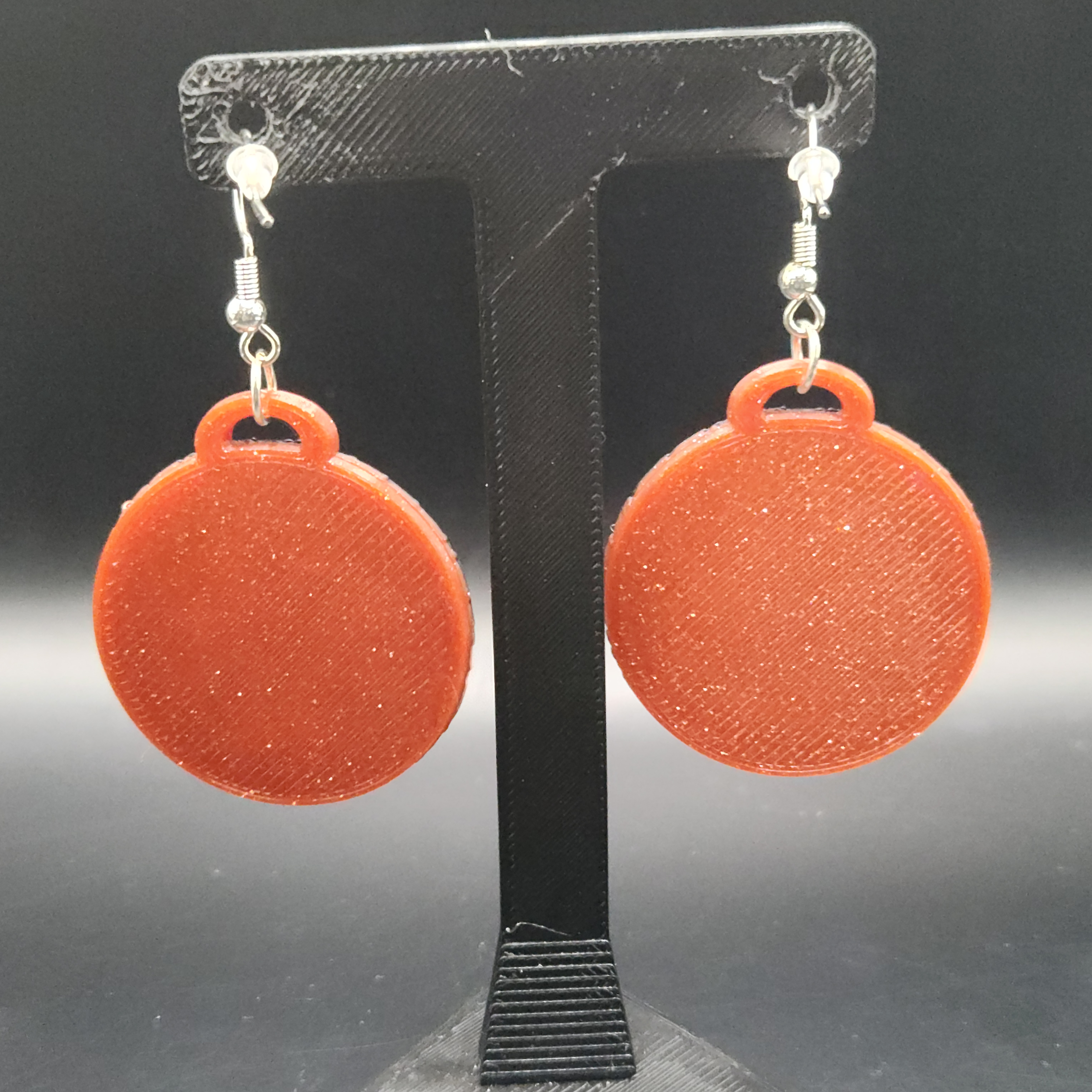 3d Printed Viking Compass Hologram Earrings