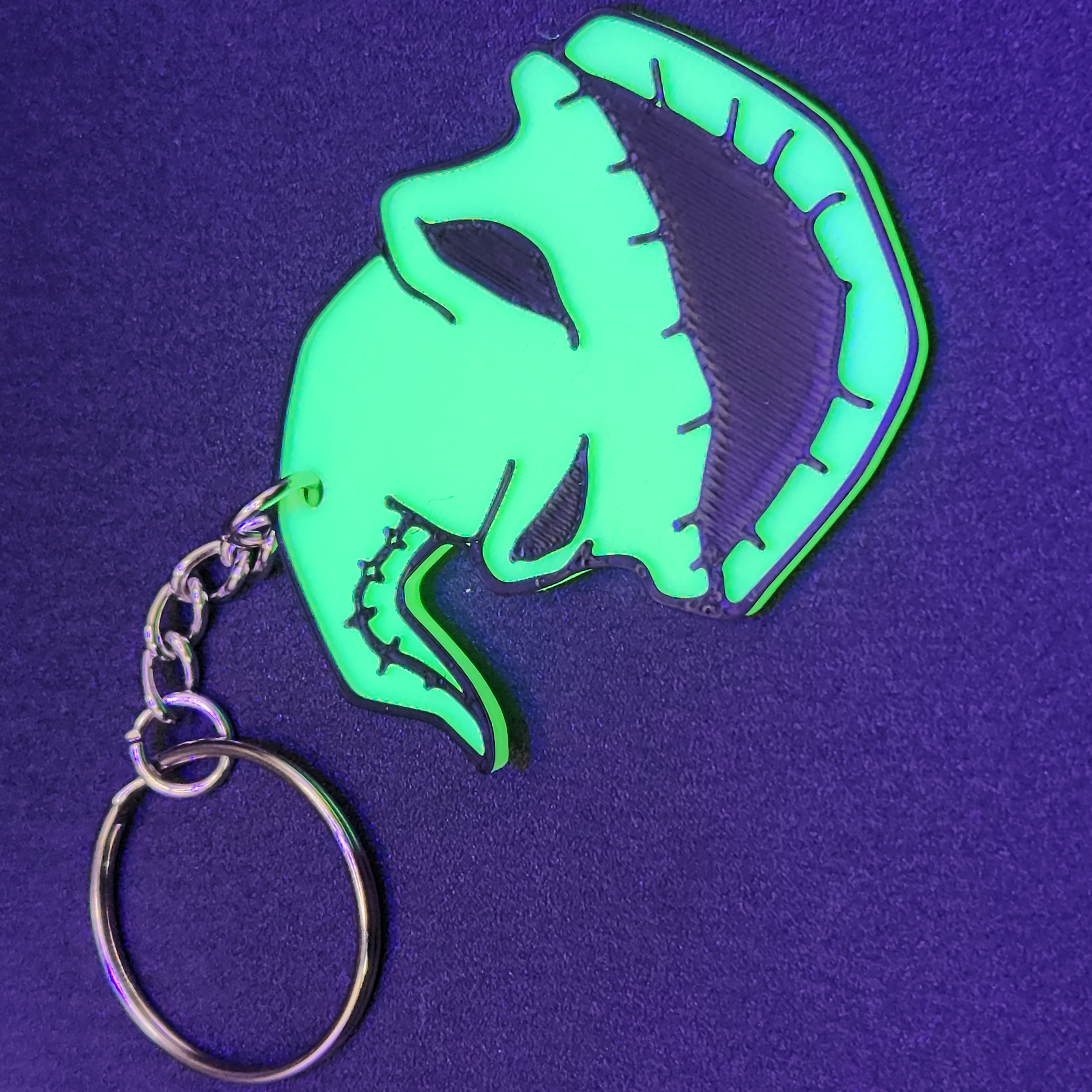 Glow-in-the-Dark Oogie Boogie Keychain
