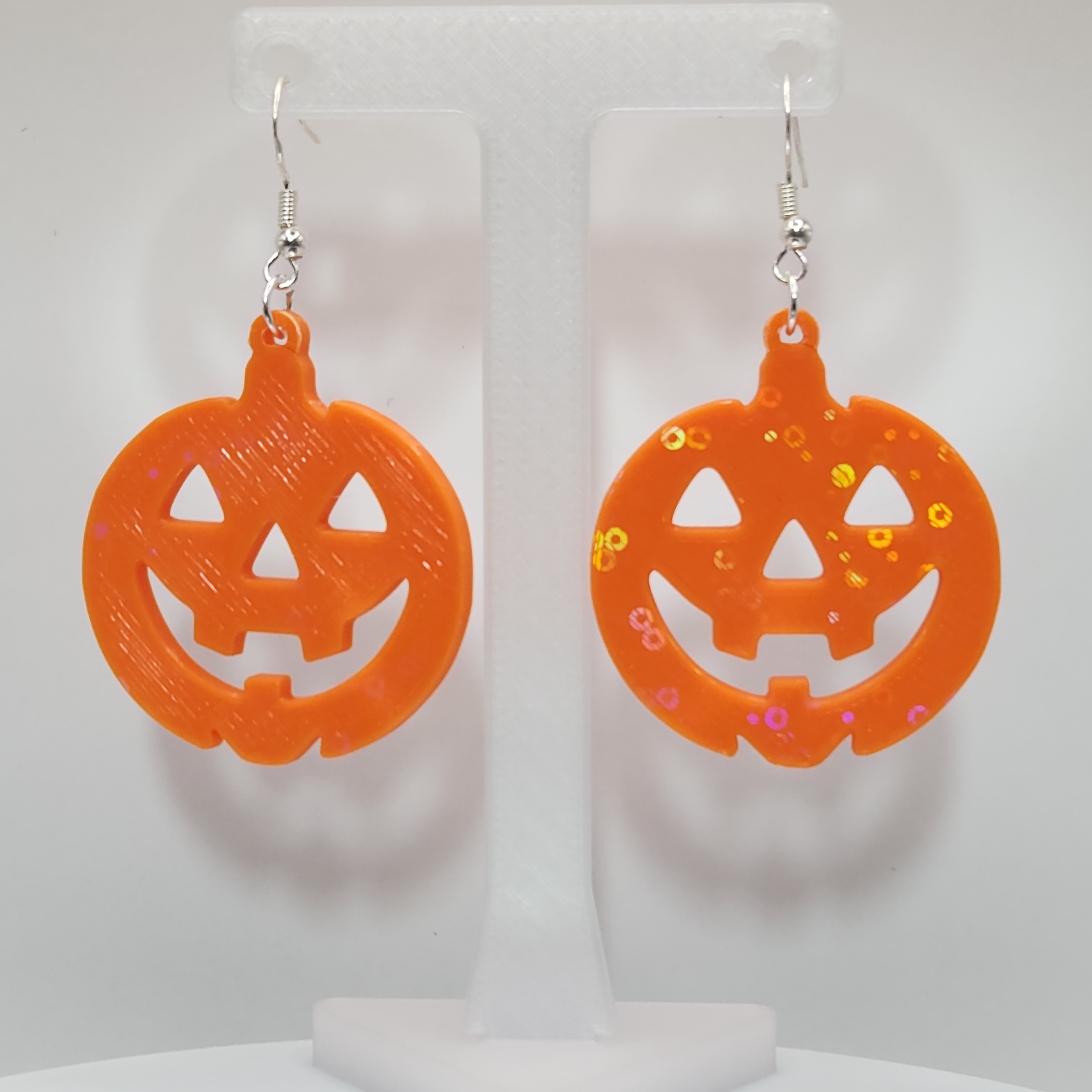Jack-O'-Lantern Pumpkin Halloween Earrings