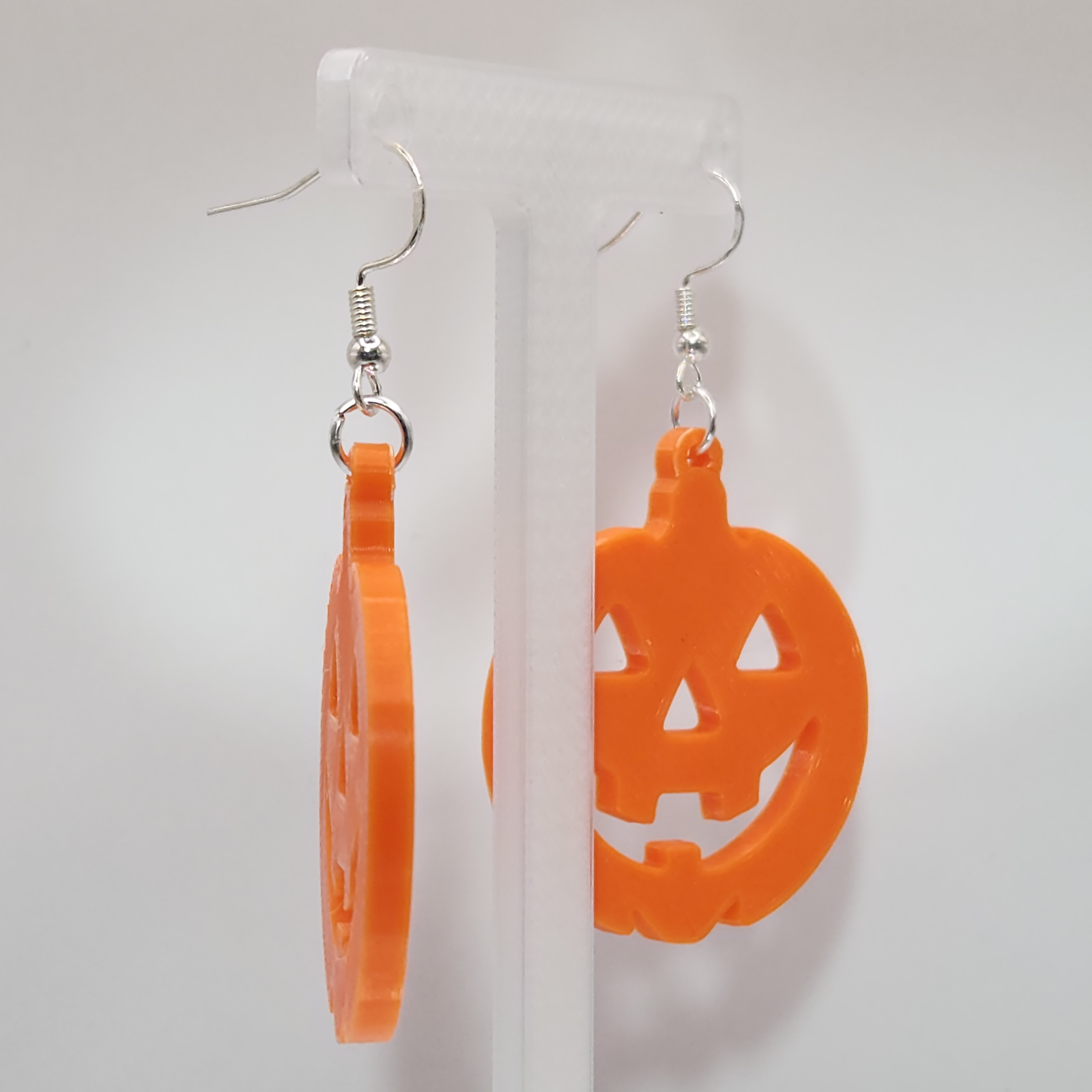 Jack-O'-Lantern Pumpkin Halloween Earrings
