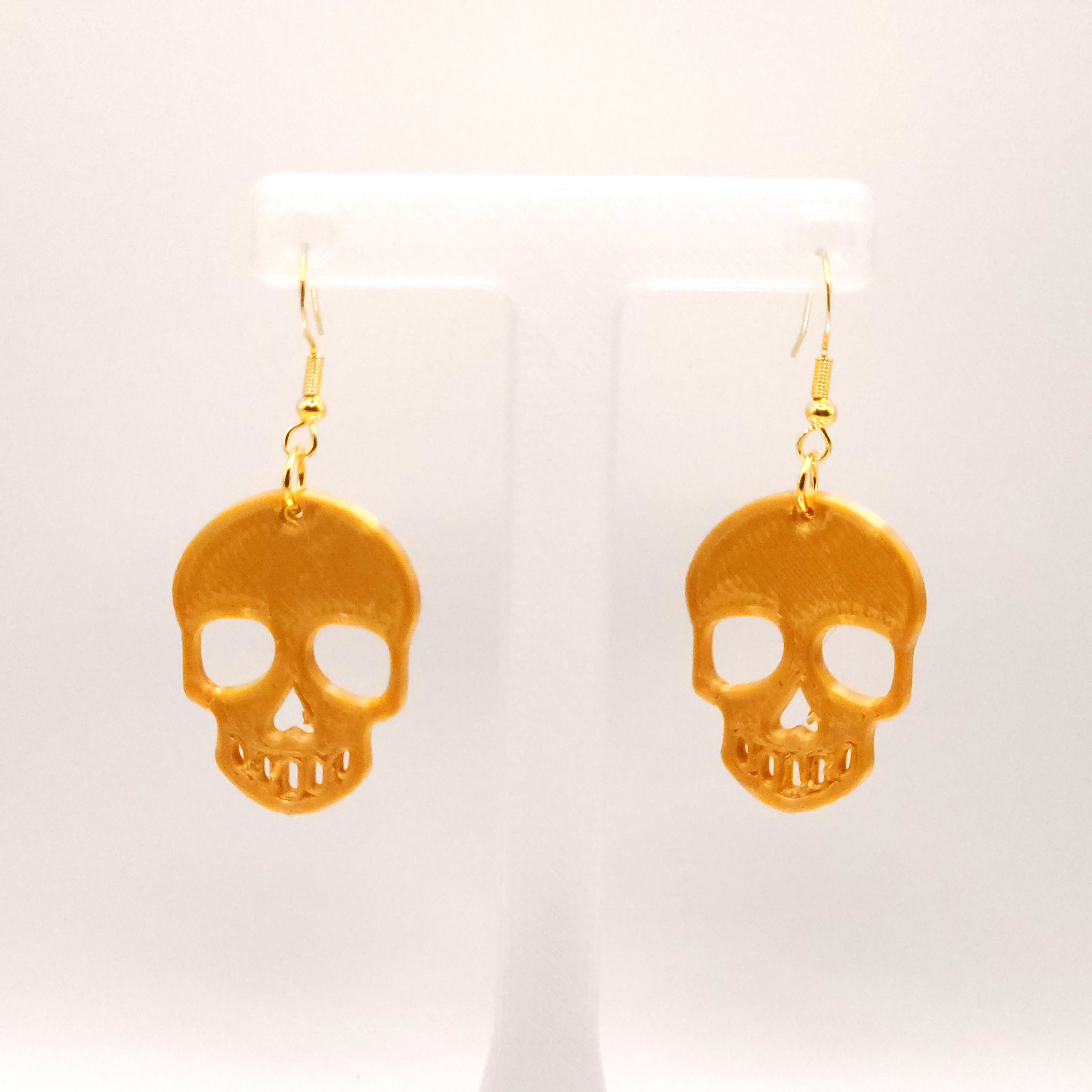 Holographic Skull Earrings