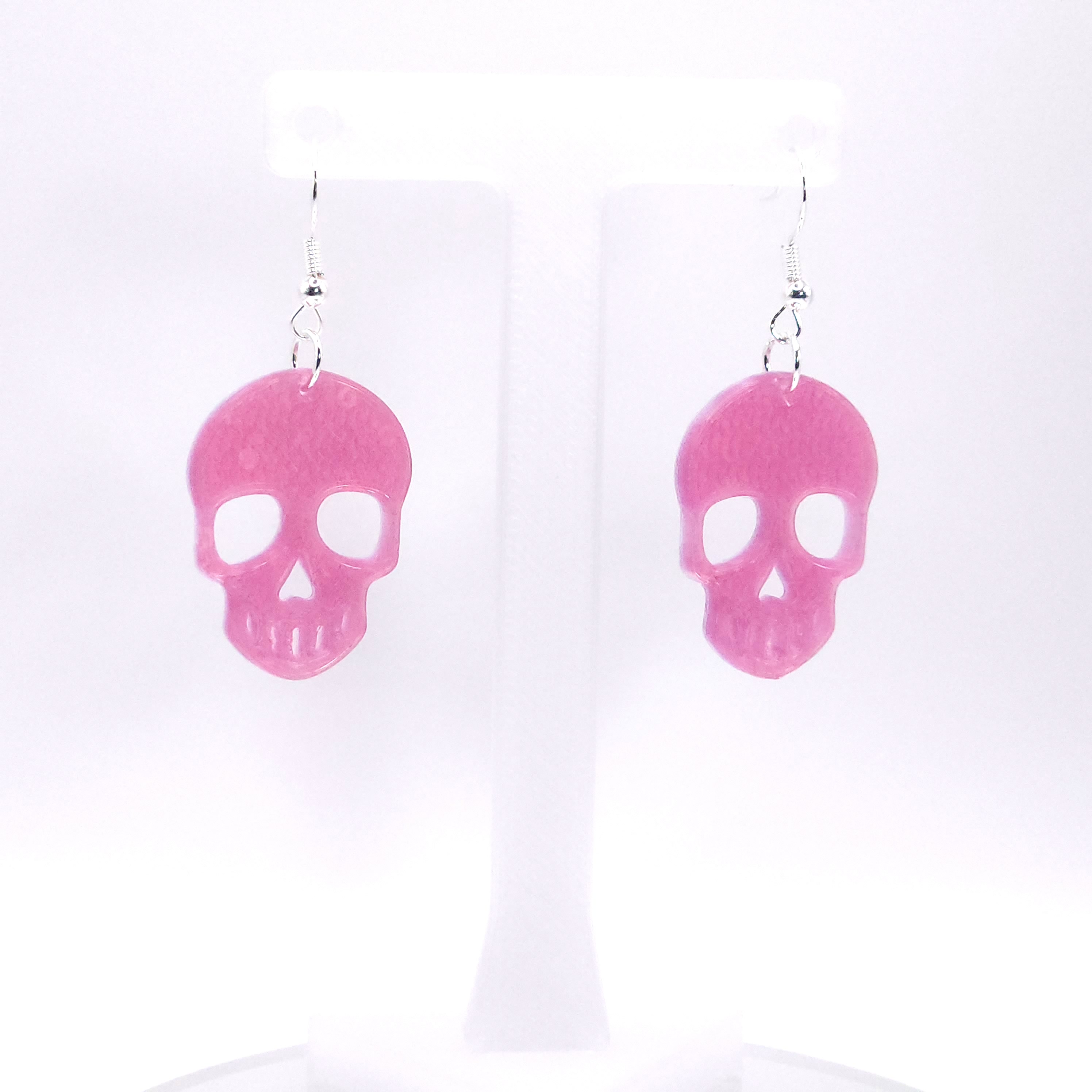 Holographic Skull Earrings