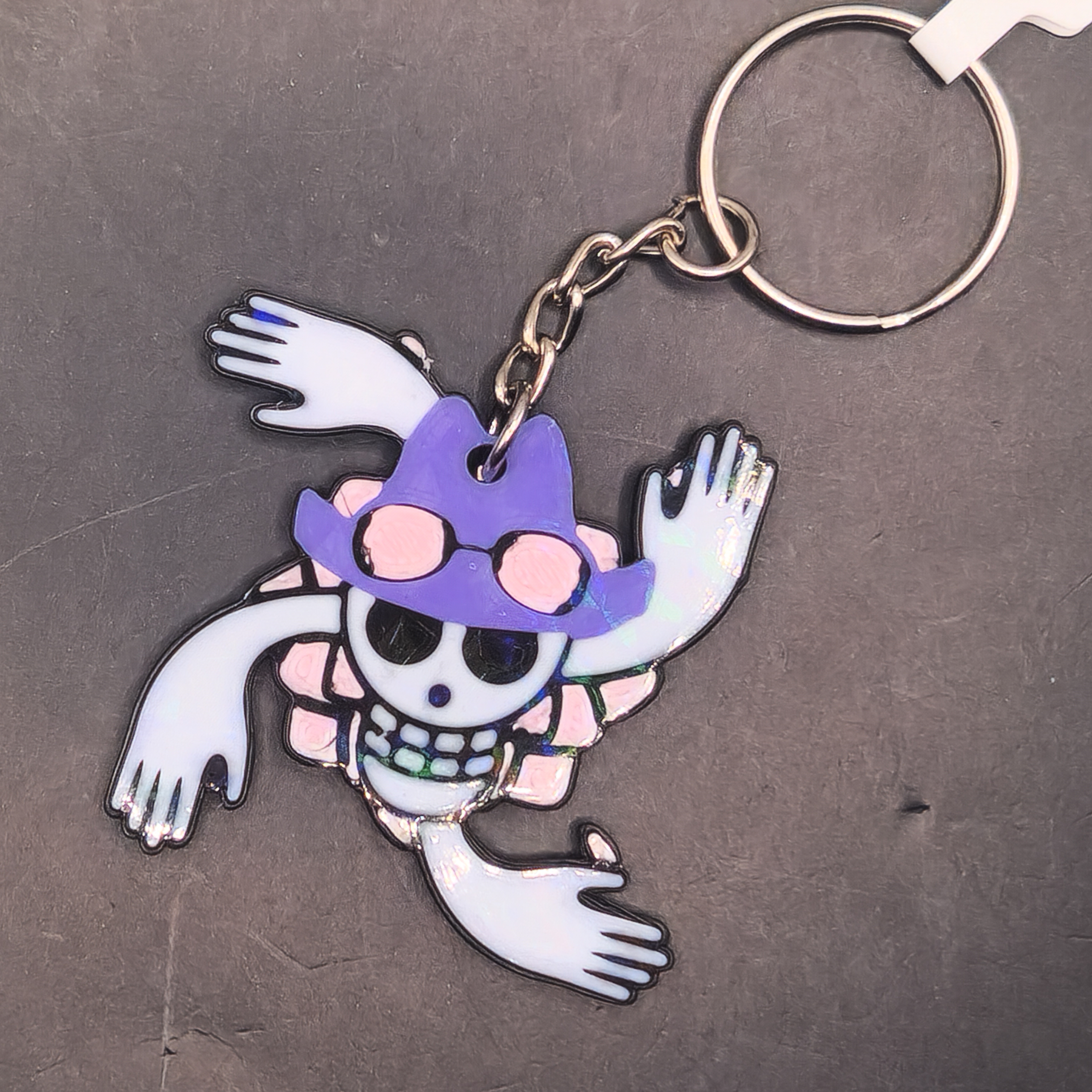 Hologram Nico Robin Demon Child Jolly Roger Keychain 3d Printed Anime Accessory