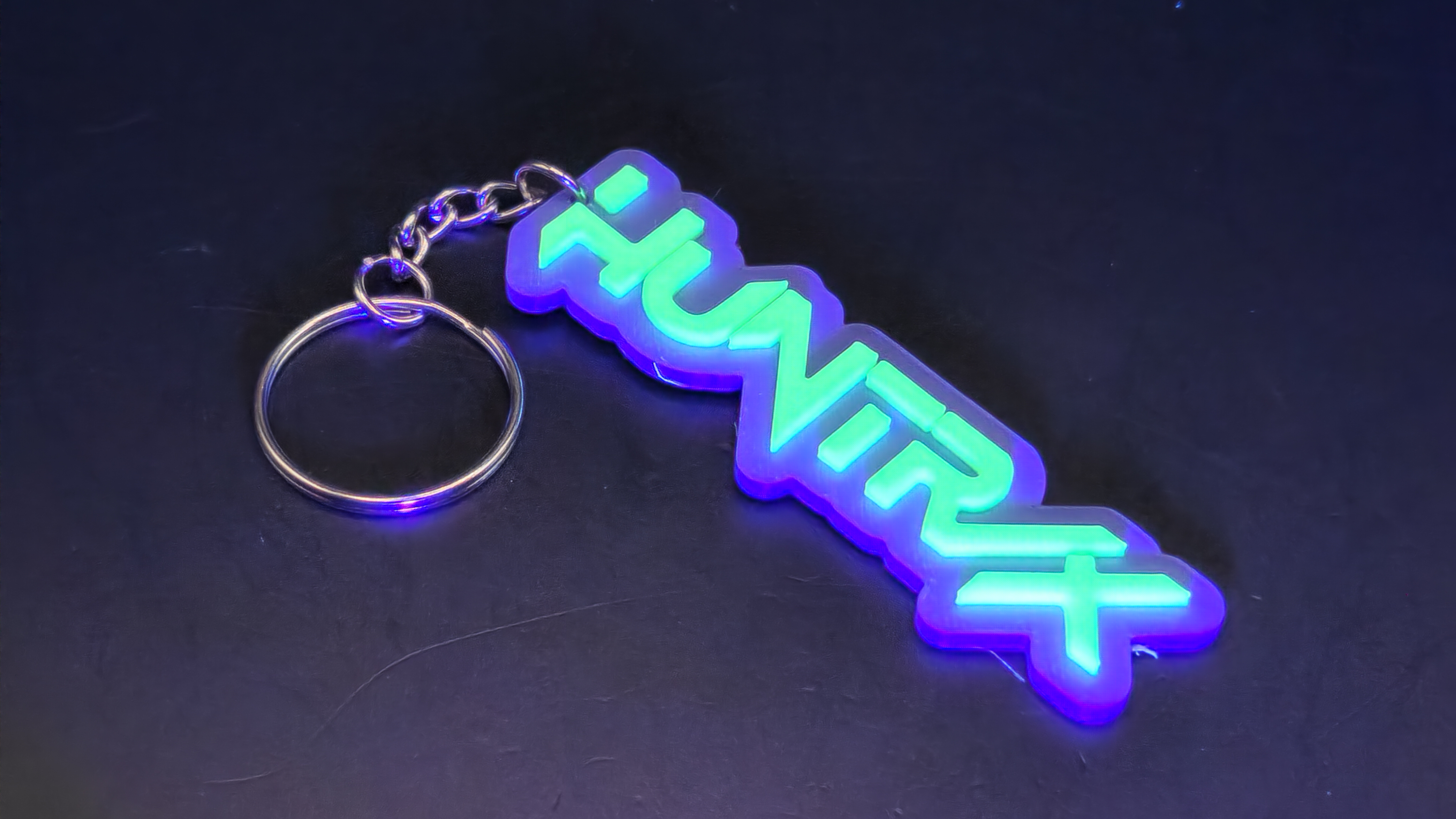 HUNTRIX Glow in the Dark 3d Printed Keychain