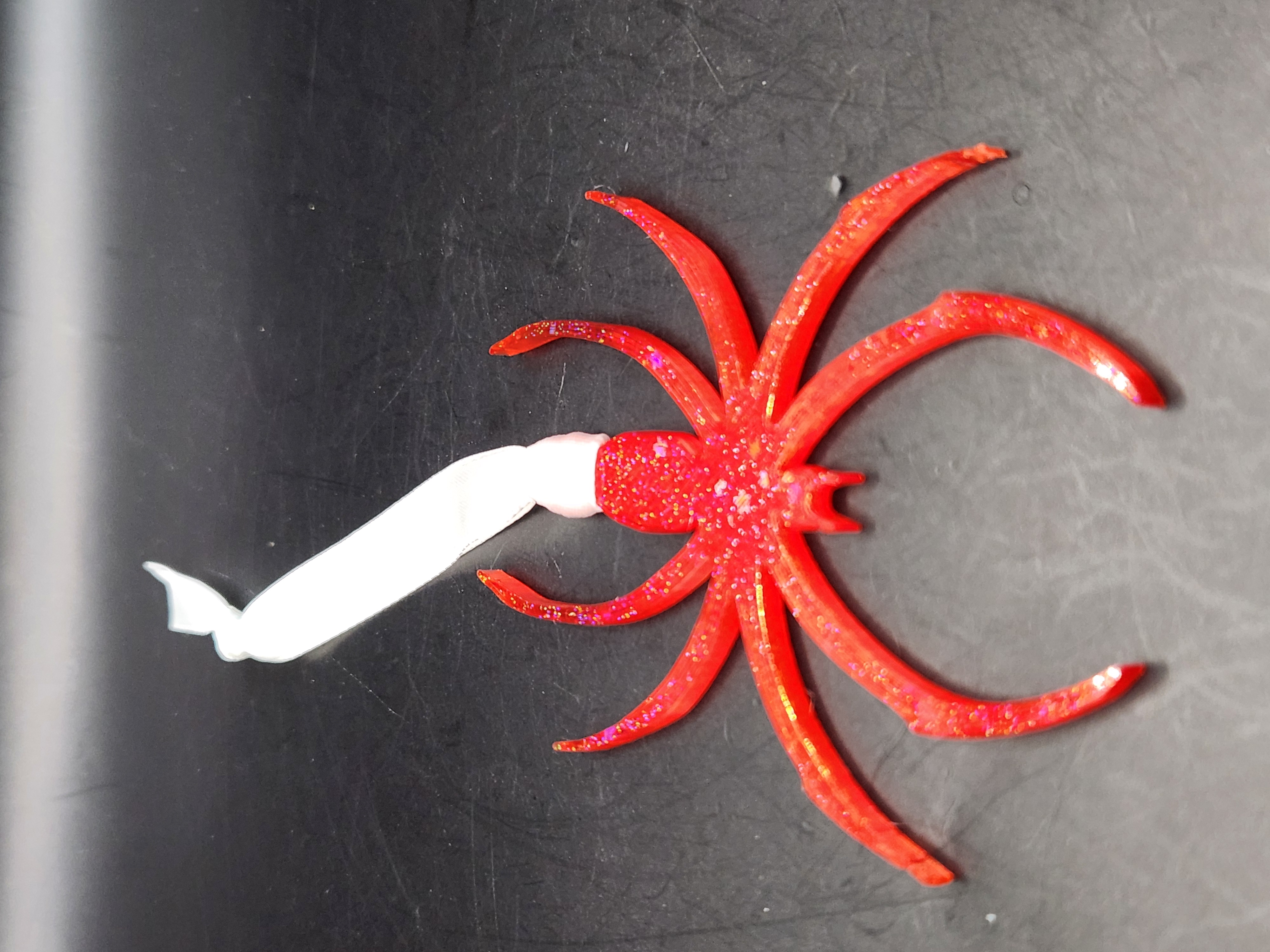 Hologram Red Spider Holiday Halloween Ornament