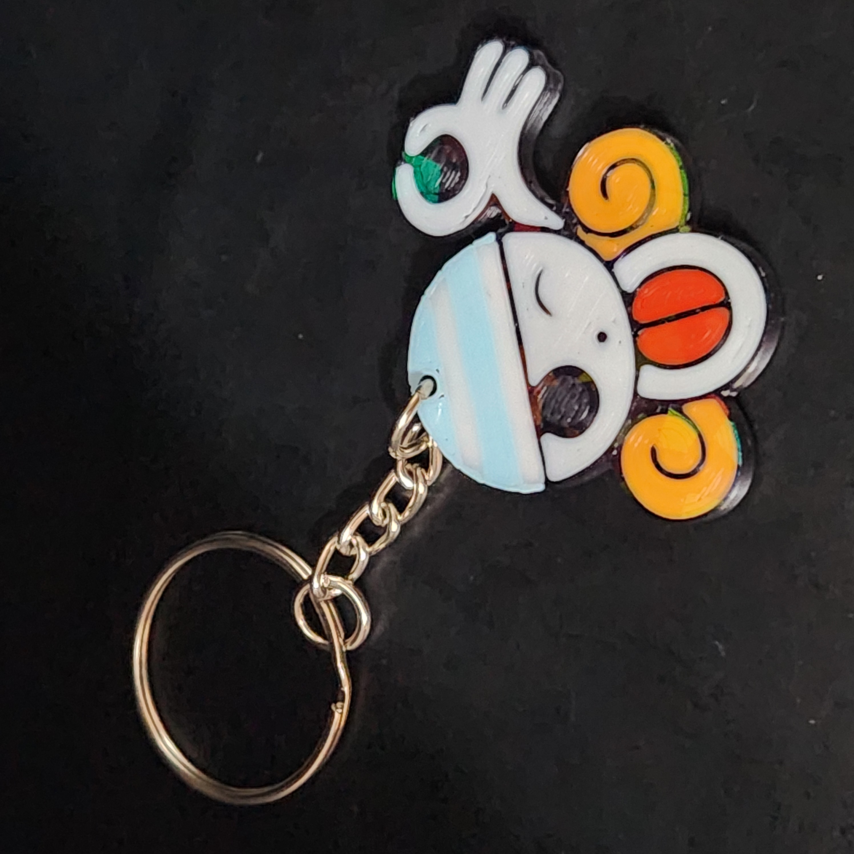 Hologram Nami One Piece Straw Hats Keychain Bag Charm