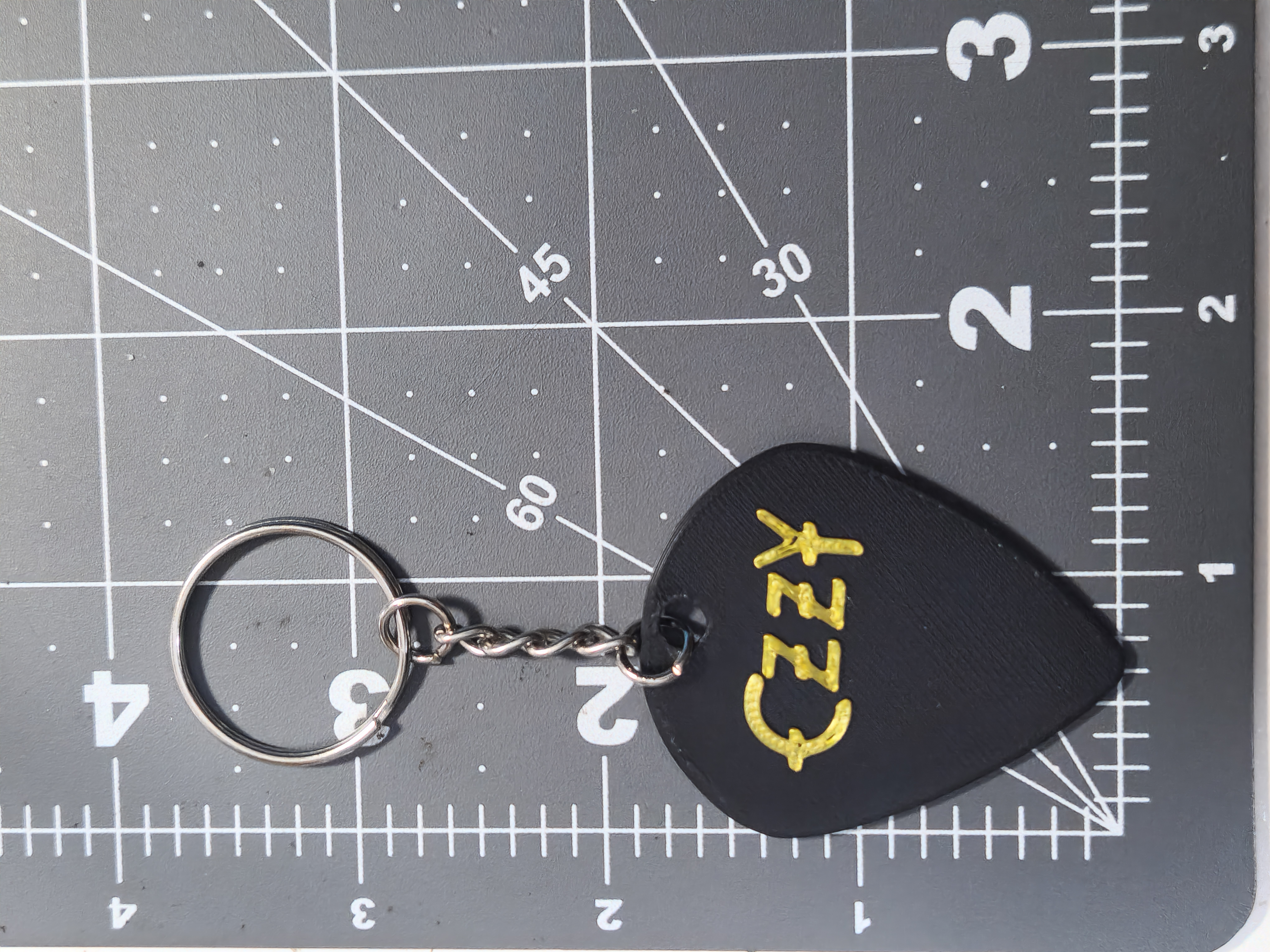 Ozzy Osbourne Guitar Pick Hologram Keychain