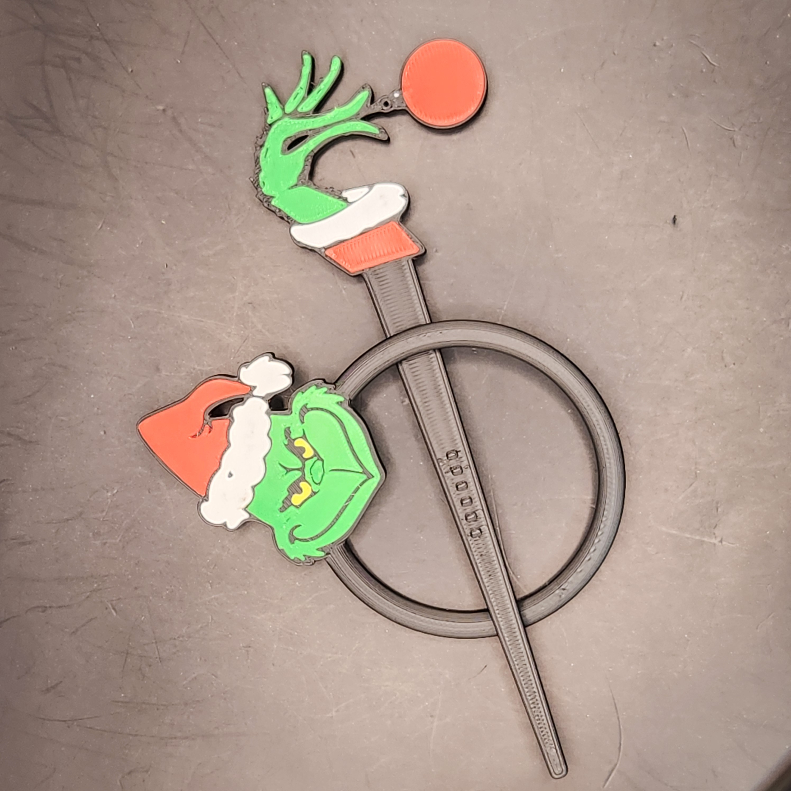 Grinch Holiday Bun Hair Pin