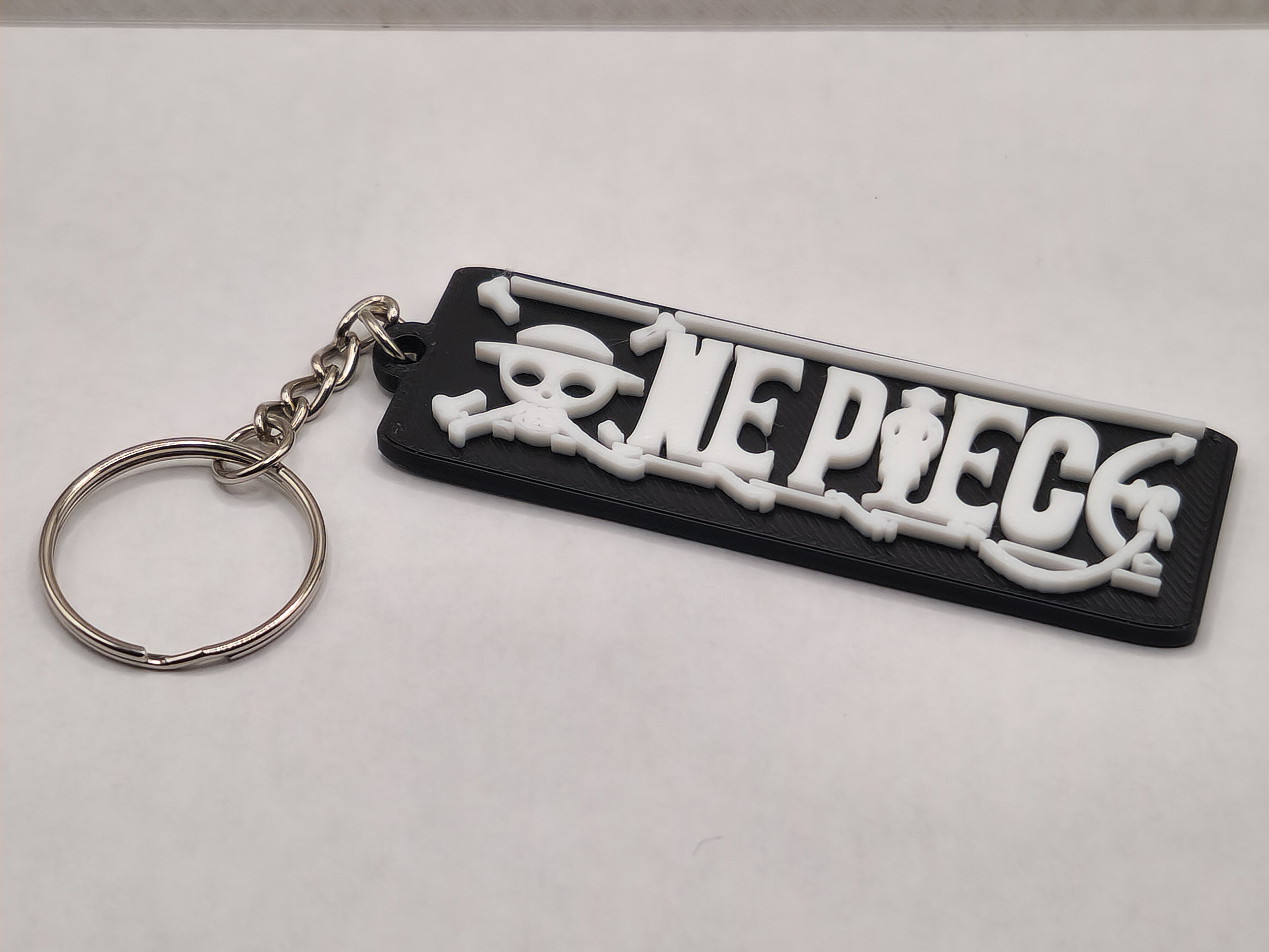 One Piece Name Logo Keychain