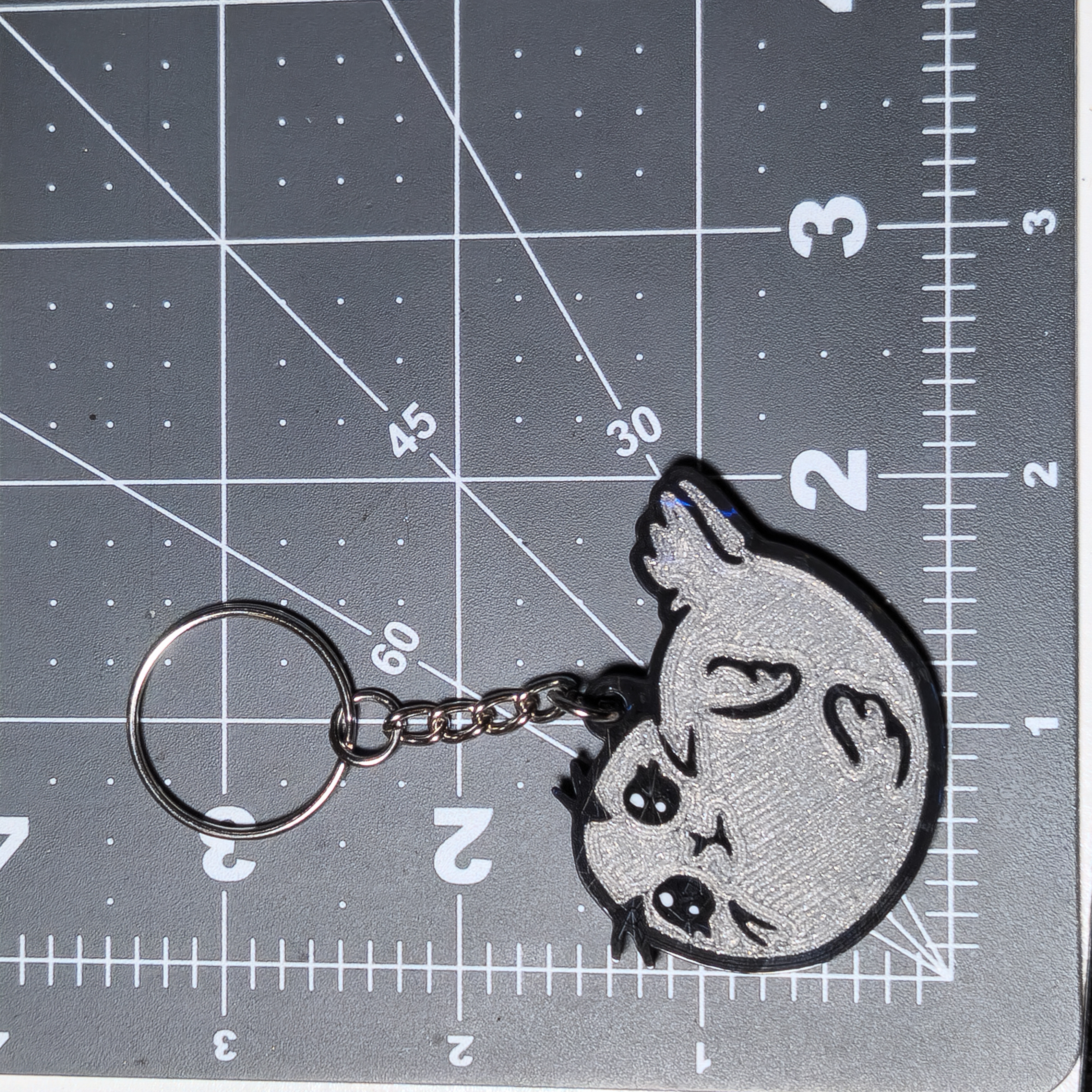 Cute, Hologram Seal Keychain 3D Printed Bag Charm