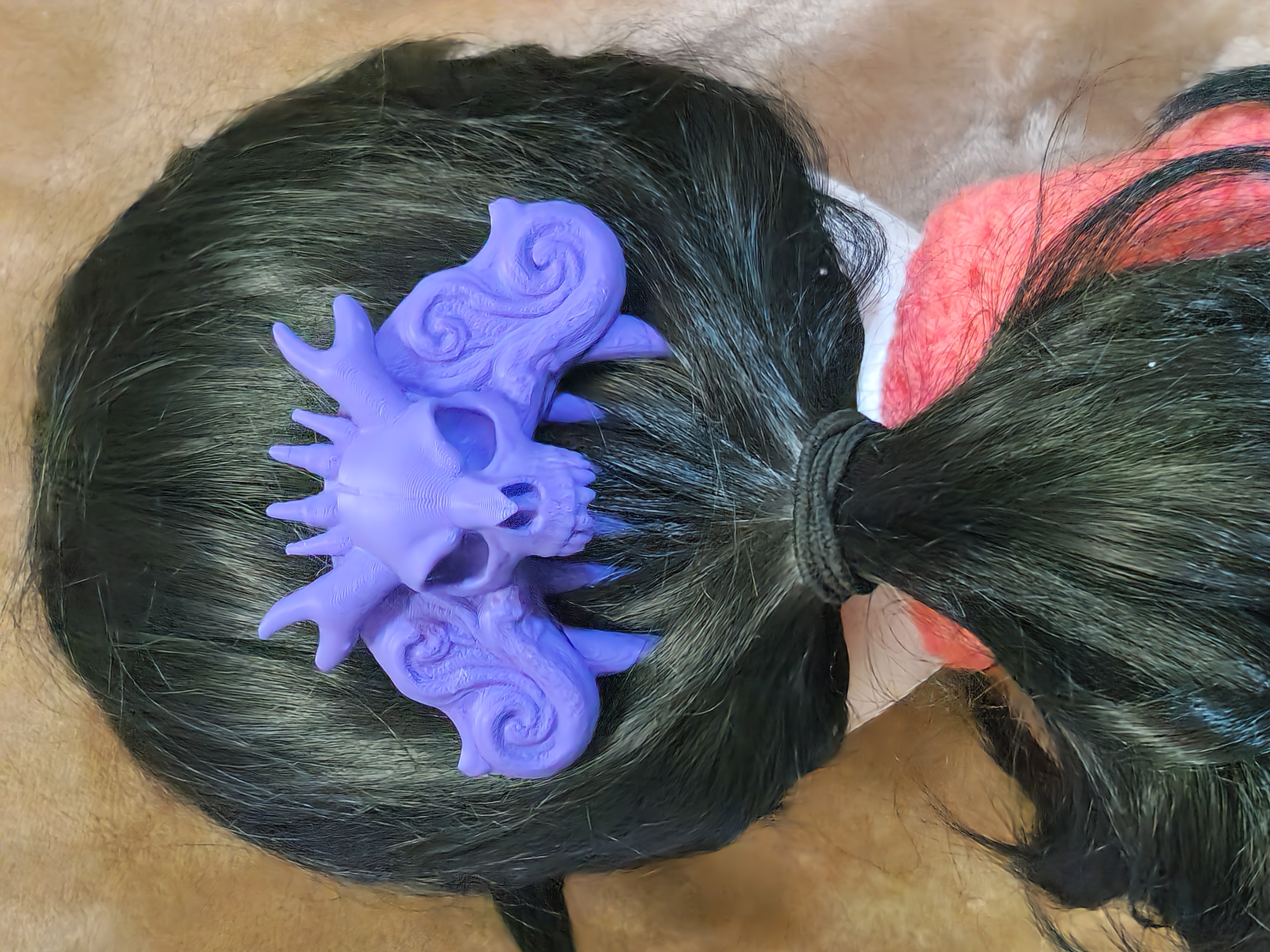 Dragon Demon Skull Halloween Hair Comb
