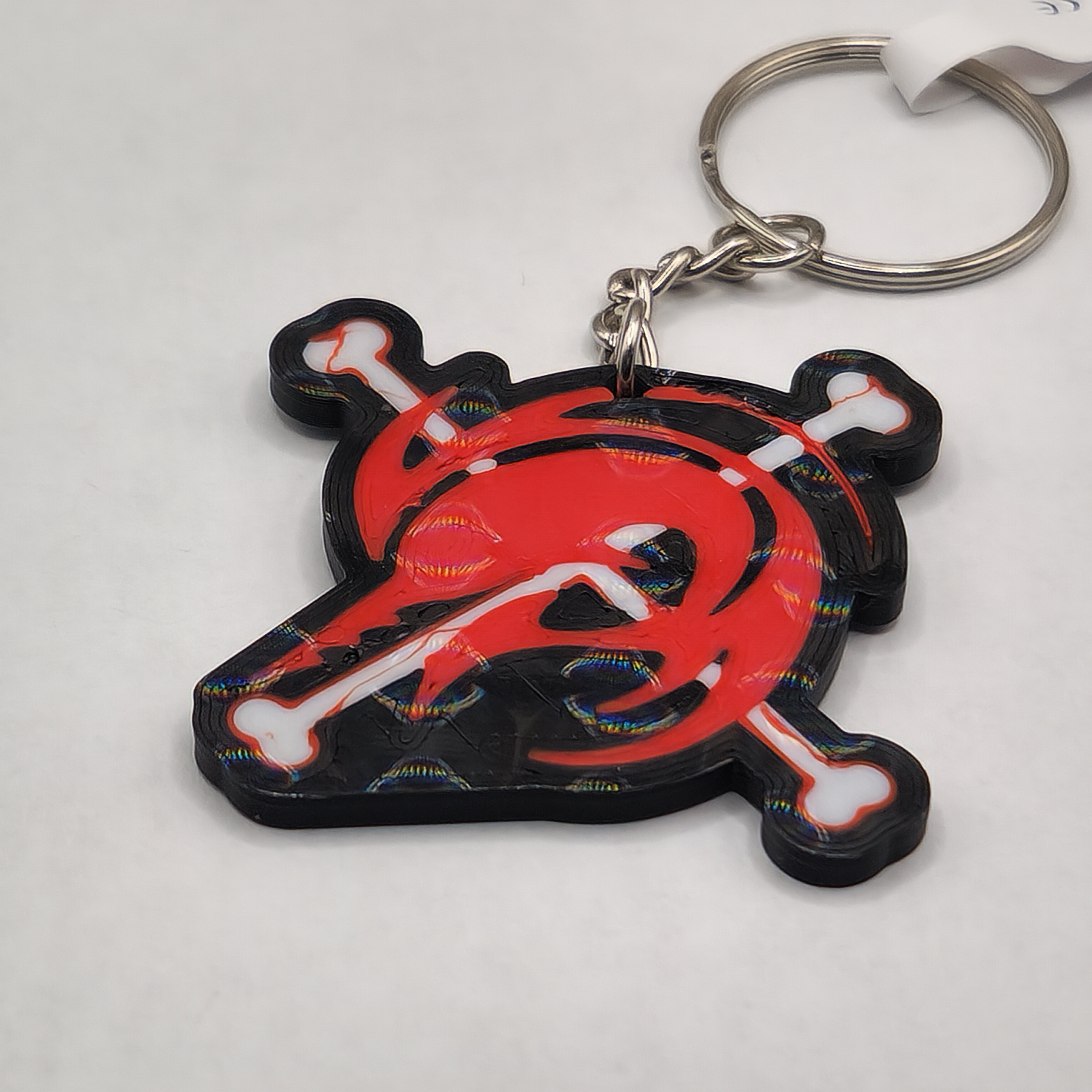 Arlong Pirates Jolly Roger One Piece Skull and Bones Keychain Bag Charm 3D Printed Anime Accessory