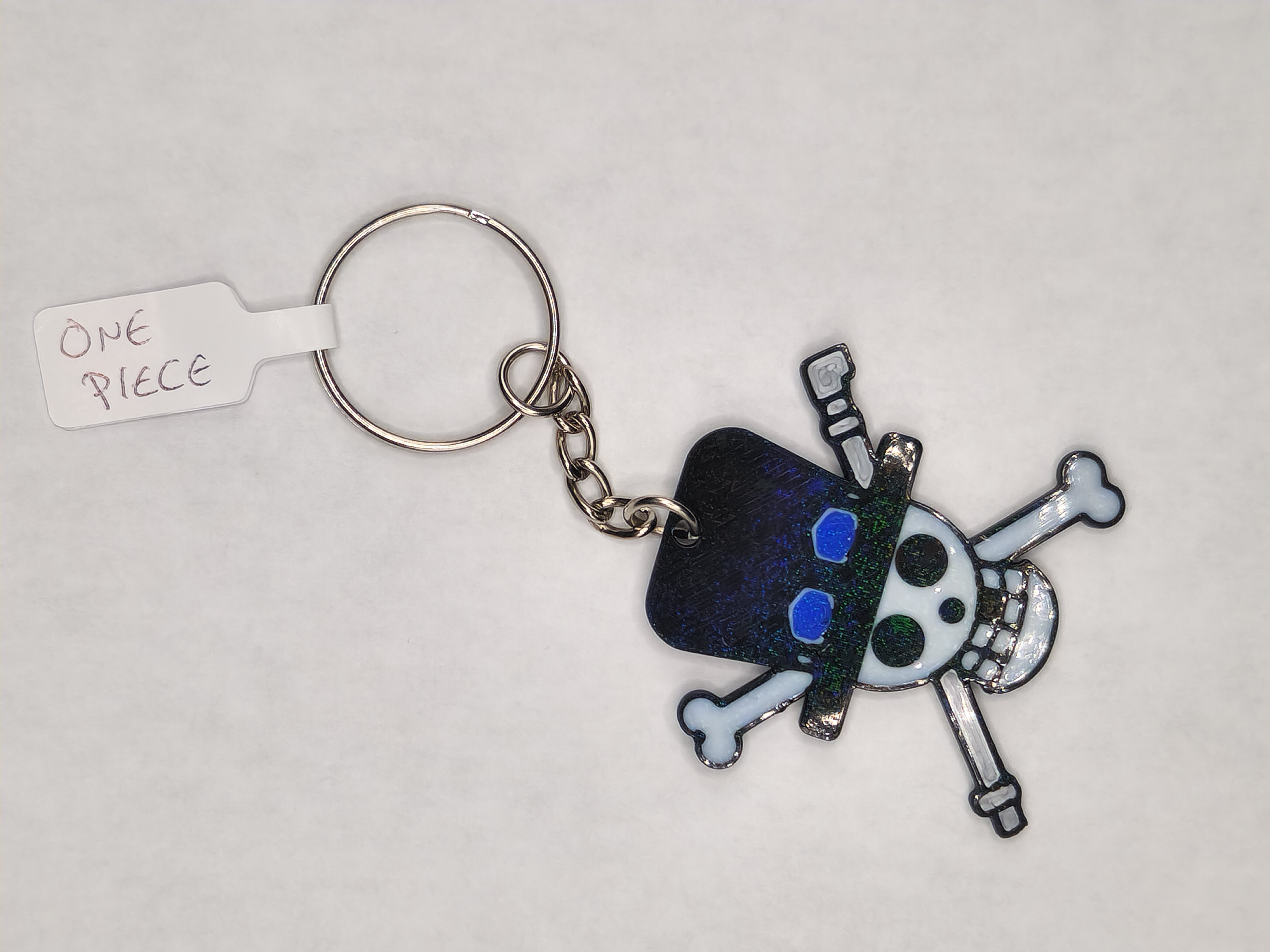 Hologram Sabo Jolly Roger One Piece Keychain