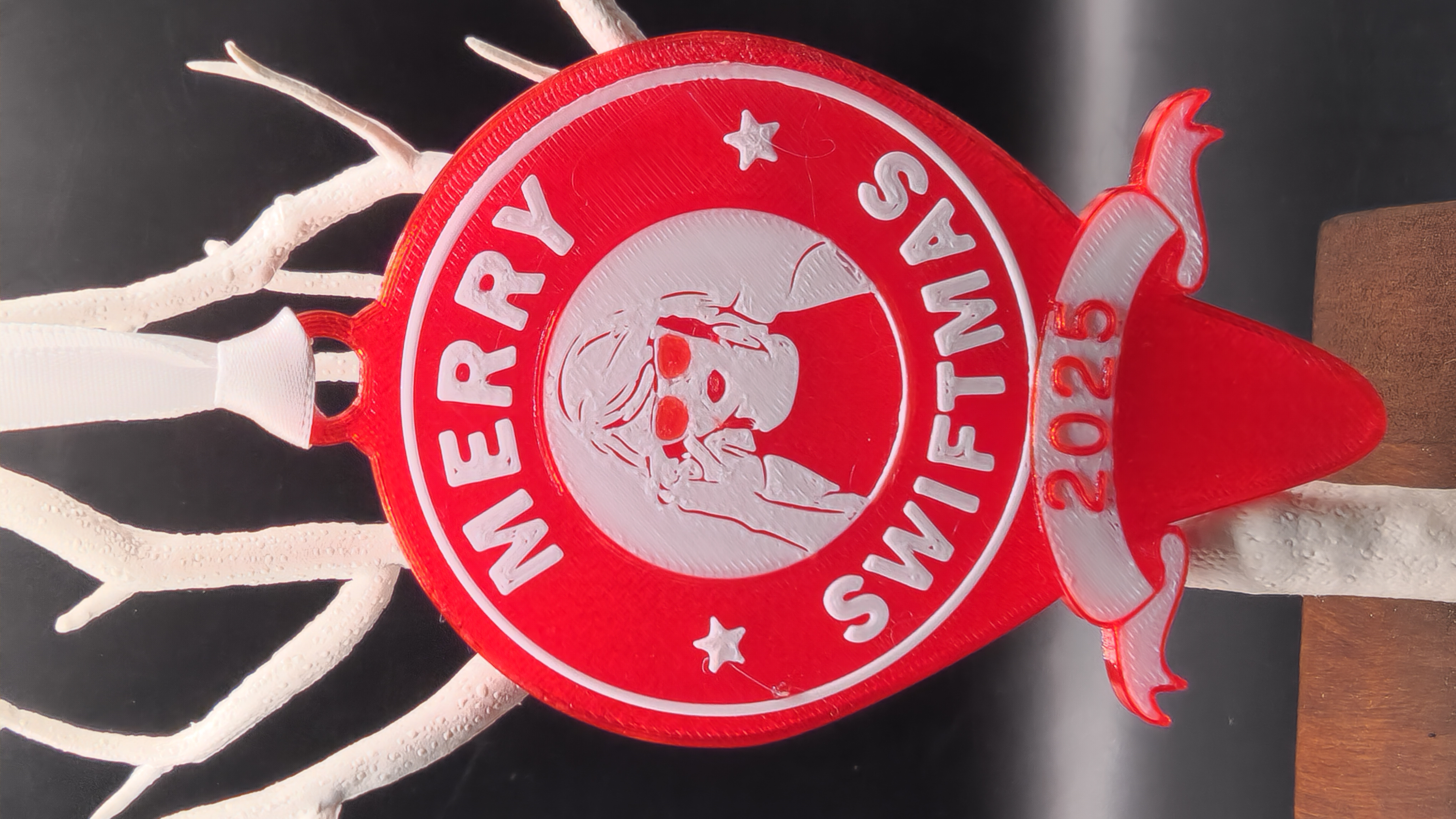 Merry Switmas 2025 Taylor Swift Ornament 3D Printed Decor