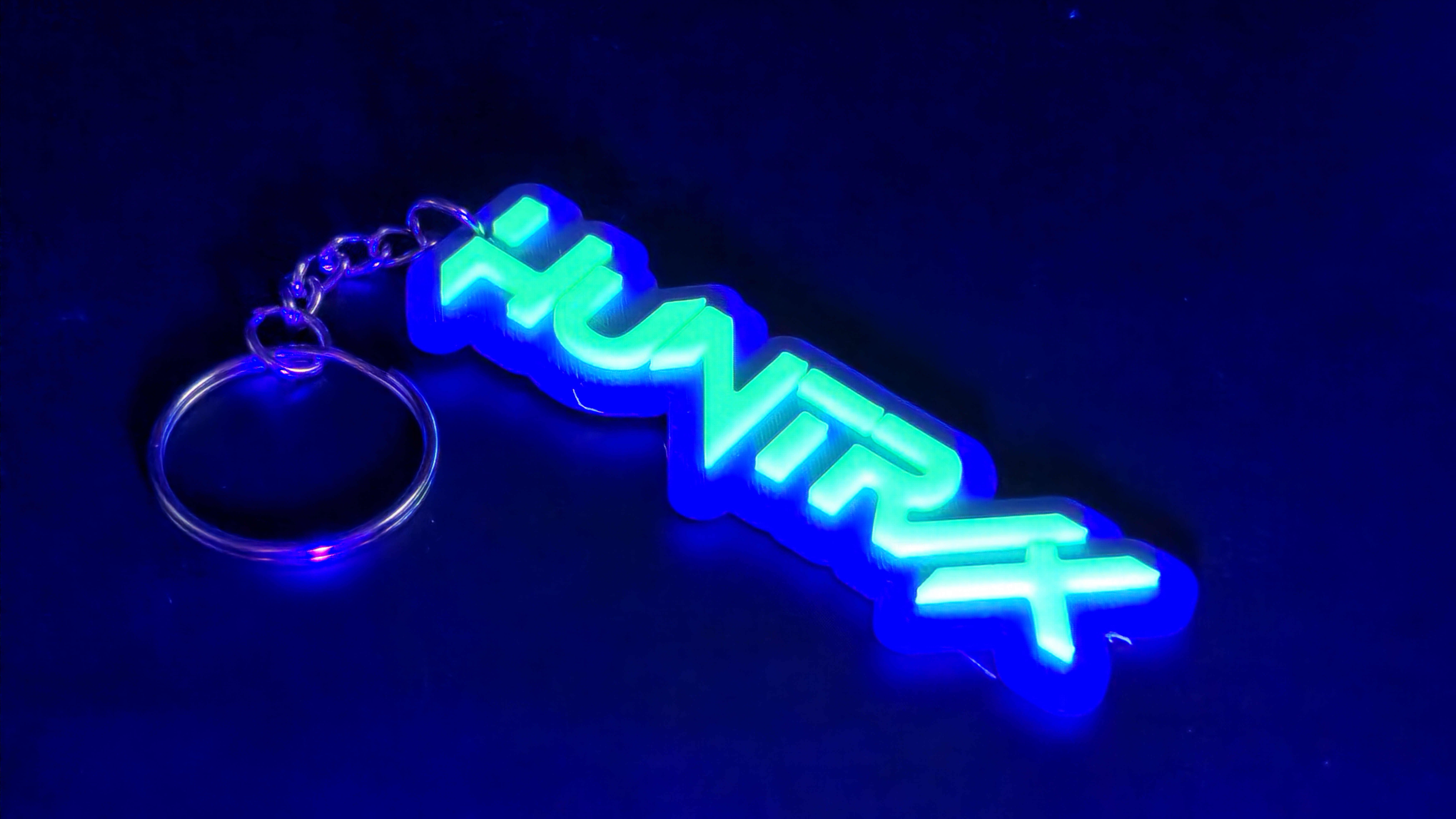 HUNTRIX Glow in the Dark 3d Printed Keychain