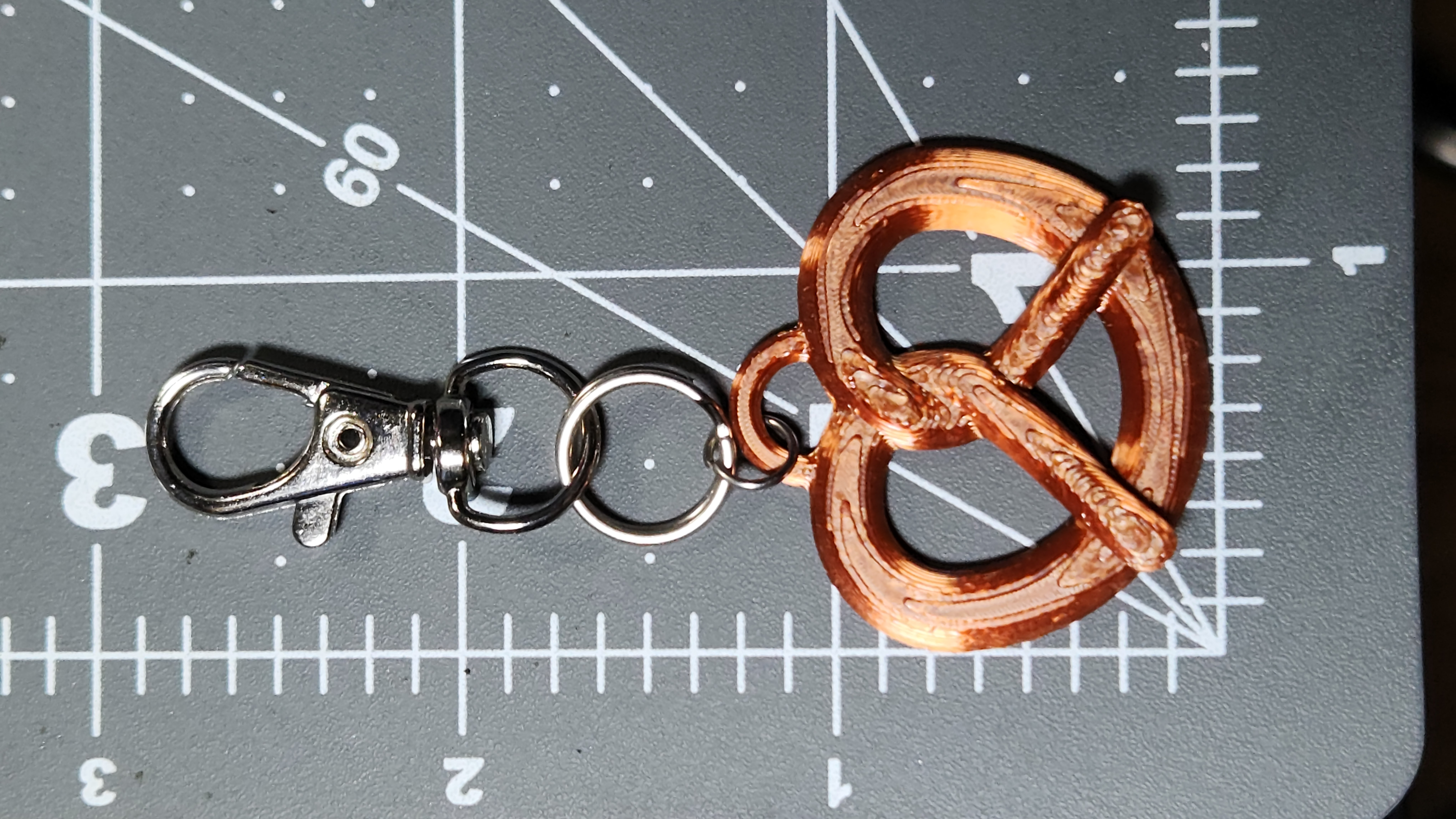Pretzel Shaped Hologram Bag Charm