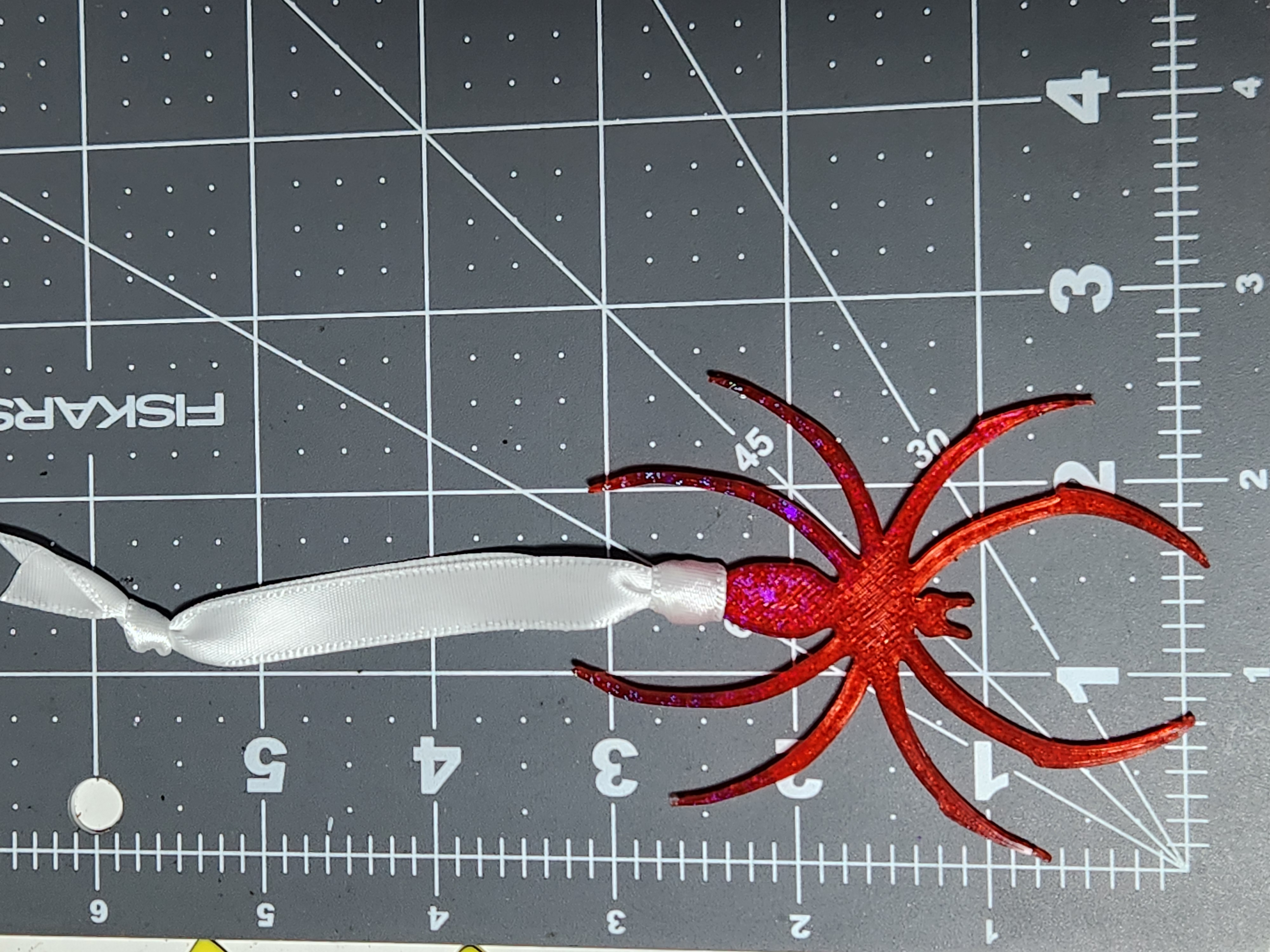 Hologram Red Spider Holiday Halloween Ornament