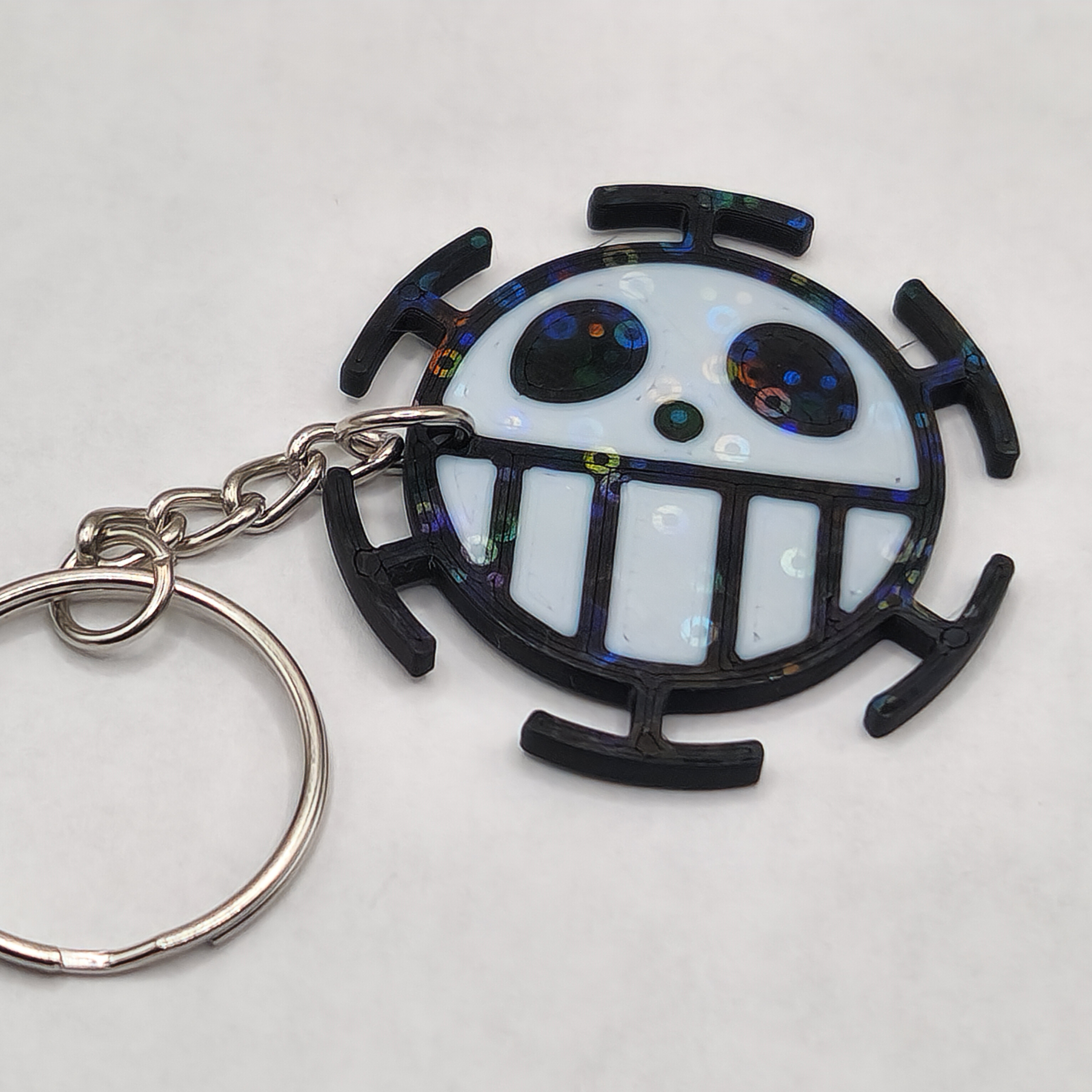 Trafalgar Law Jolly Roger One Piece Keychain Bag Charm 3D Printed Accessory