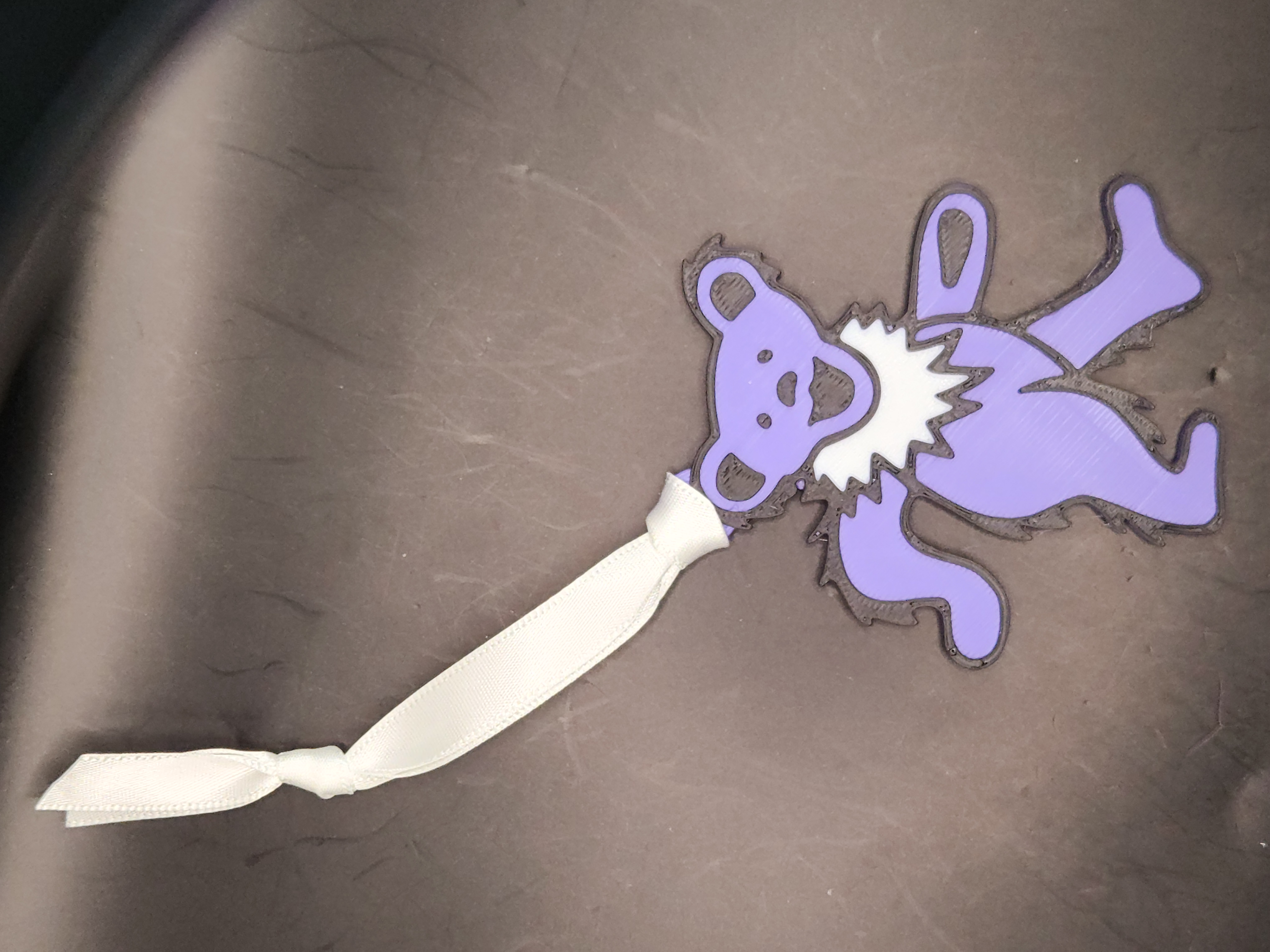 Hologram Purple Grateful Dead Dancing Bear Ornament or Wall Decor