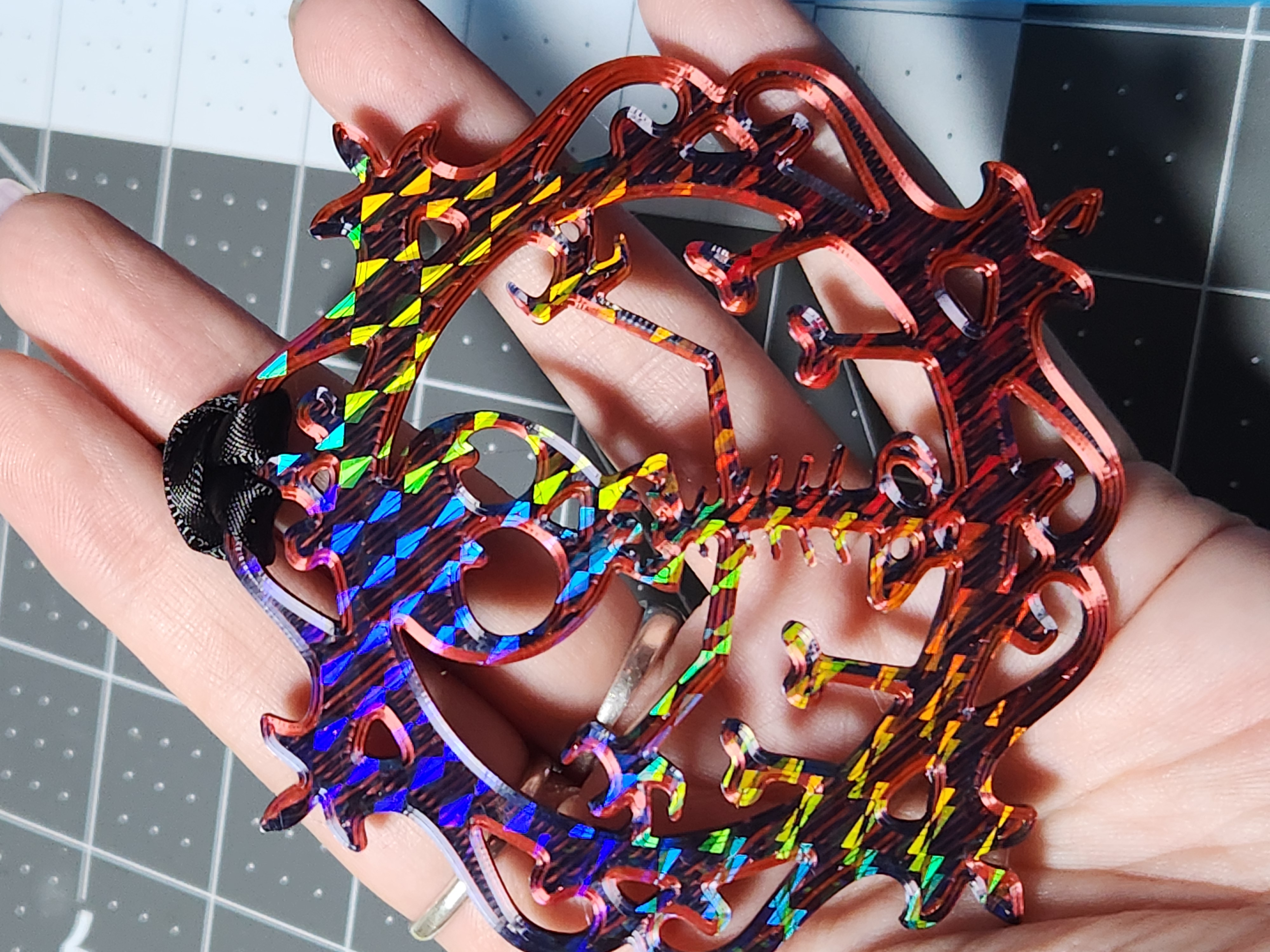 Decorative Skeleton Ornament 3d Printed Halloween Christmas Decoration