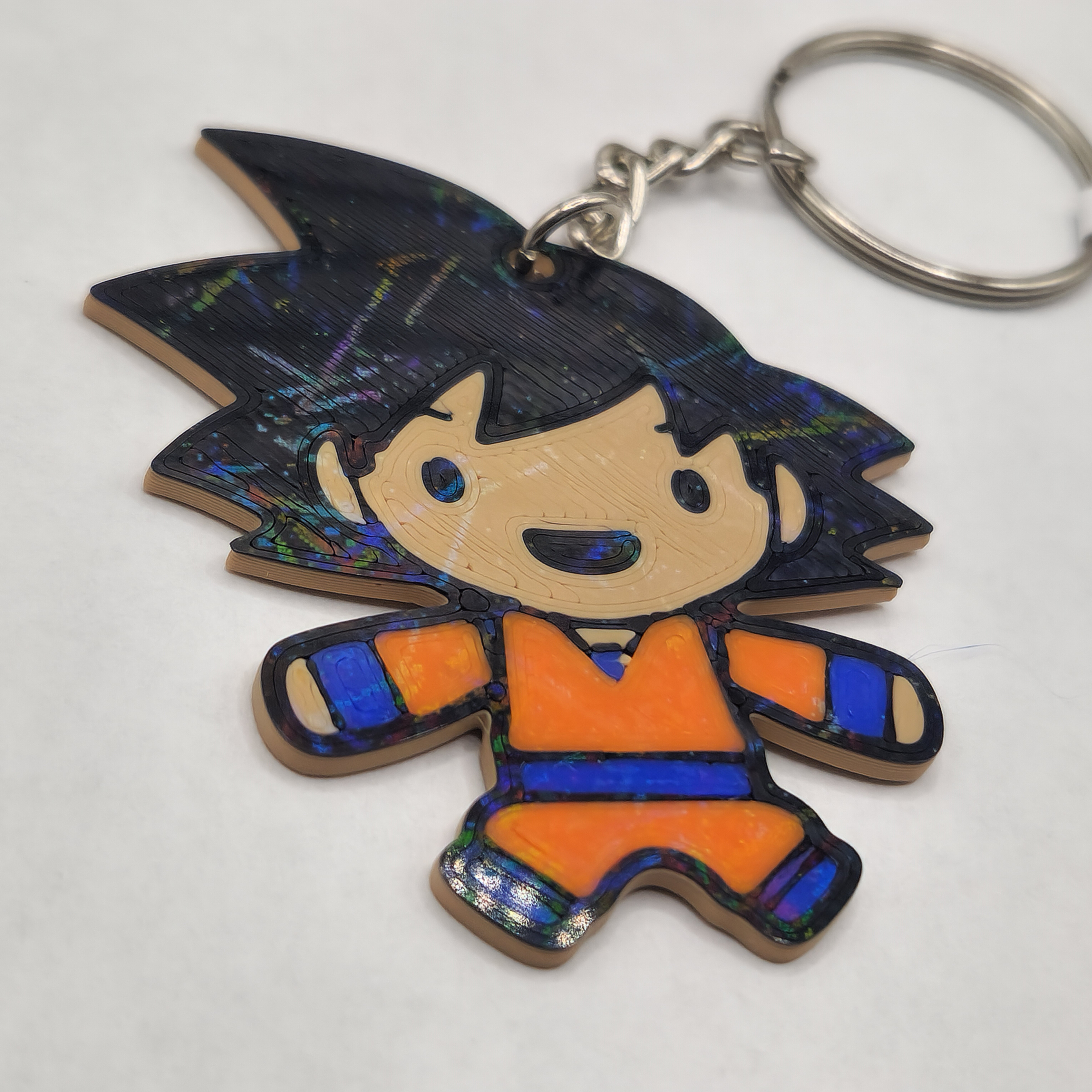 Chibi Goku Dragonball Anime Keychain Bag Charm 3D Printed Accessory 