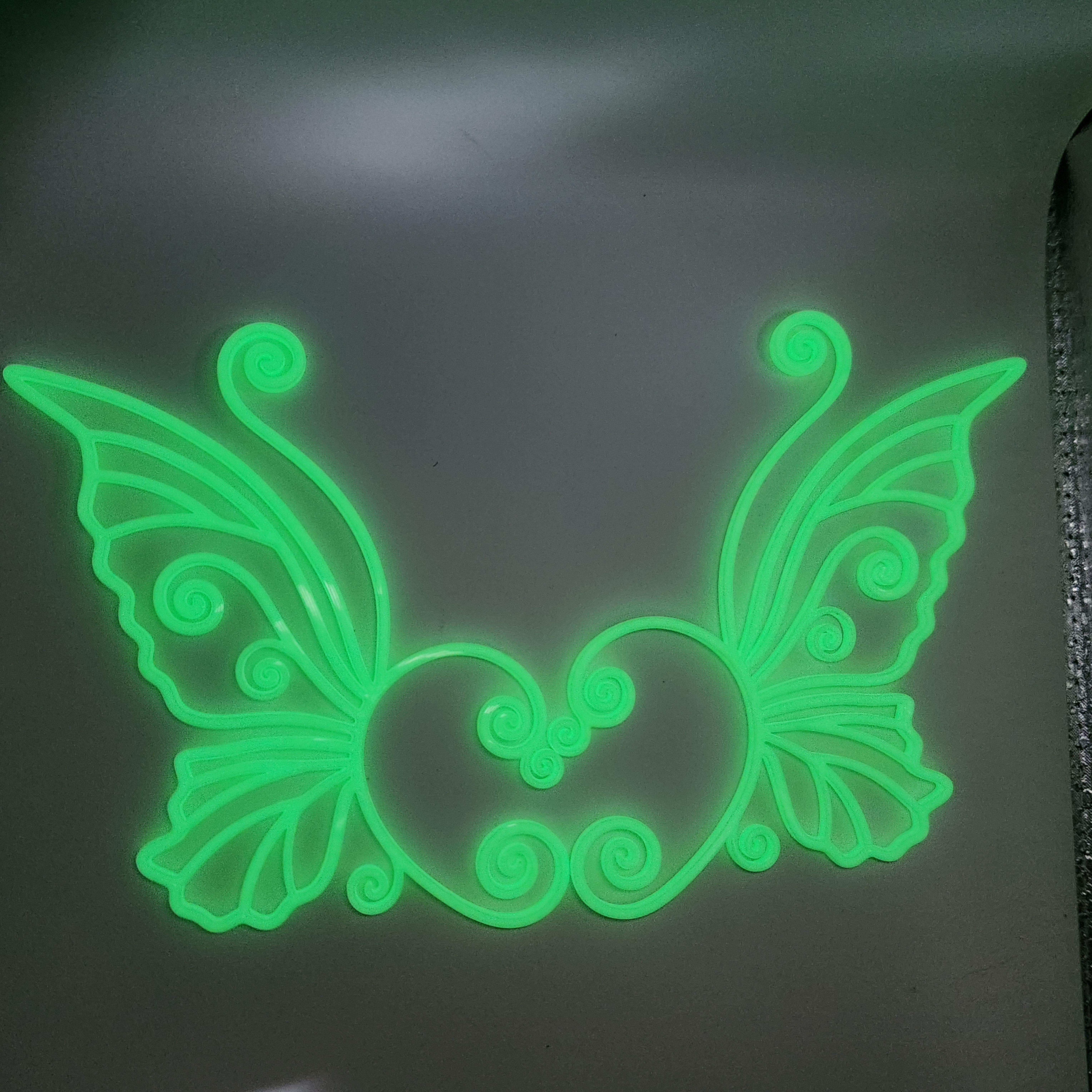 Glow-in-the-dark, Hologram Butterfly Ear Cuffs, Ear Wraps