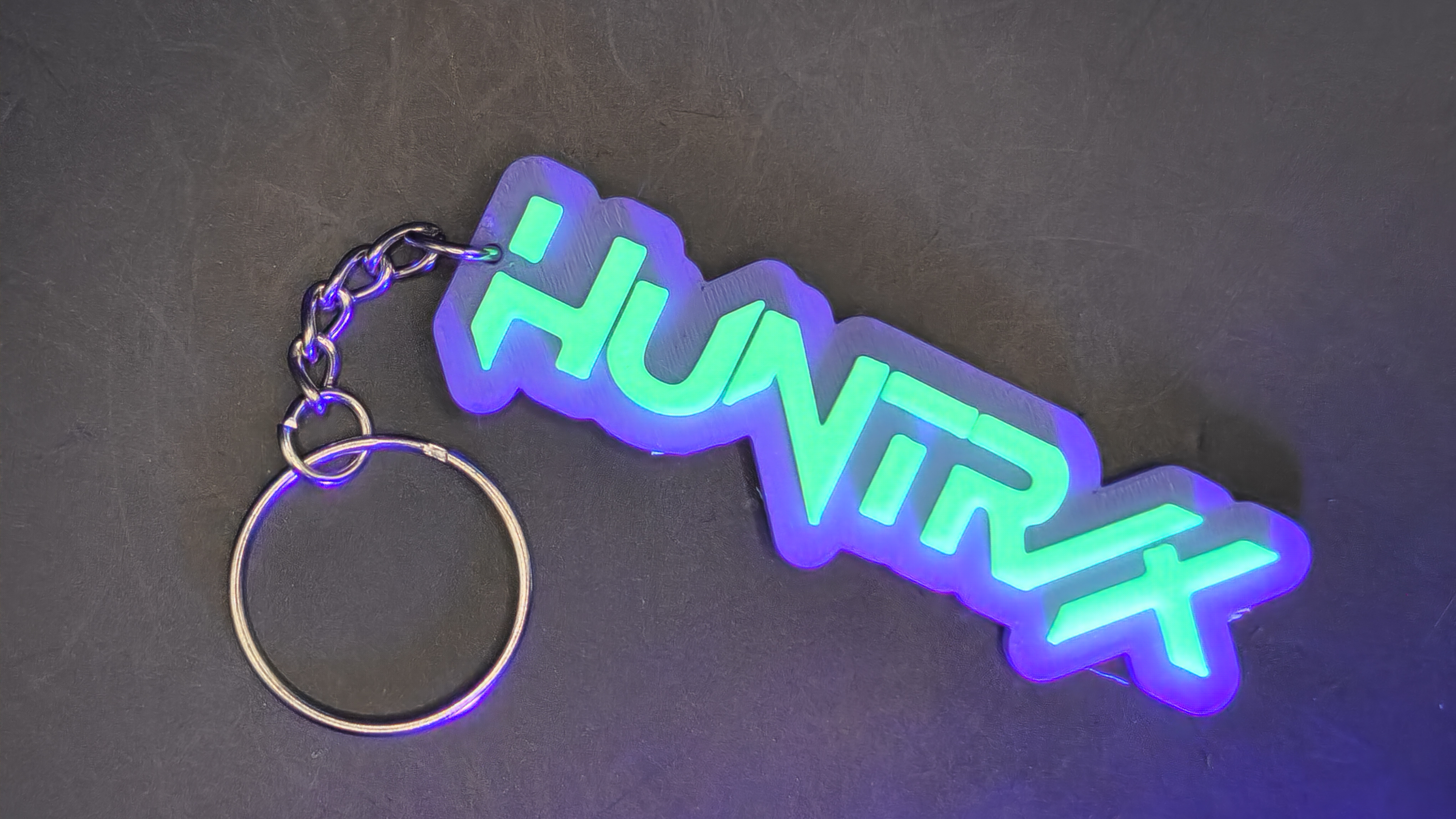 HUNTRIX Glow in the Dark 3d Printed Keychain