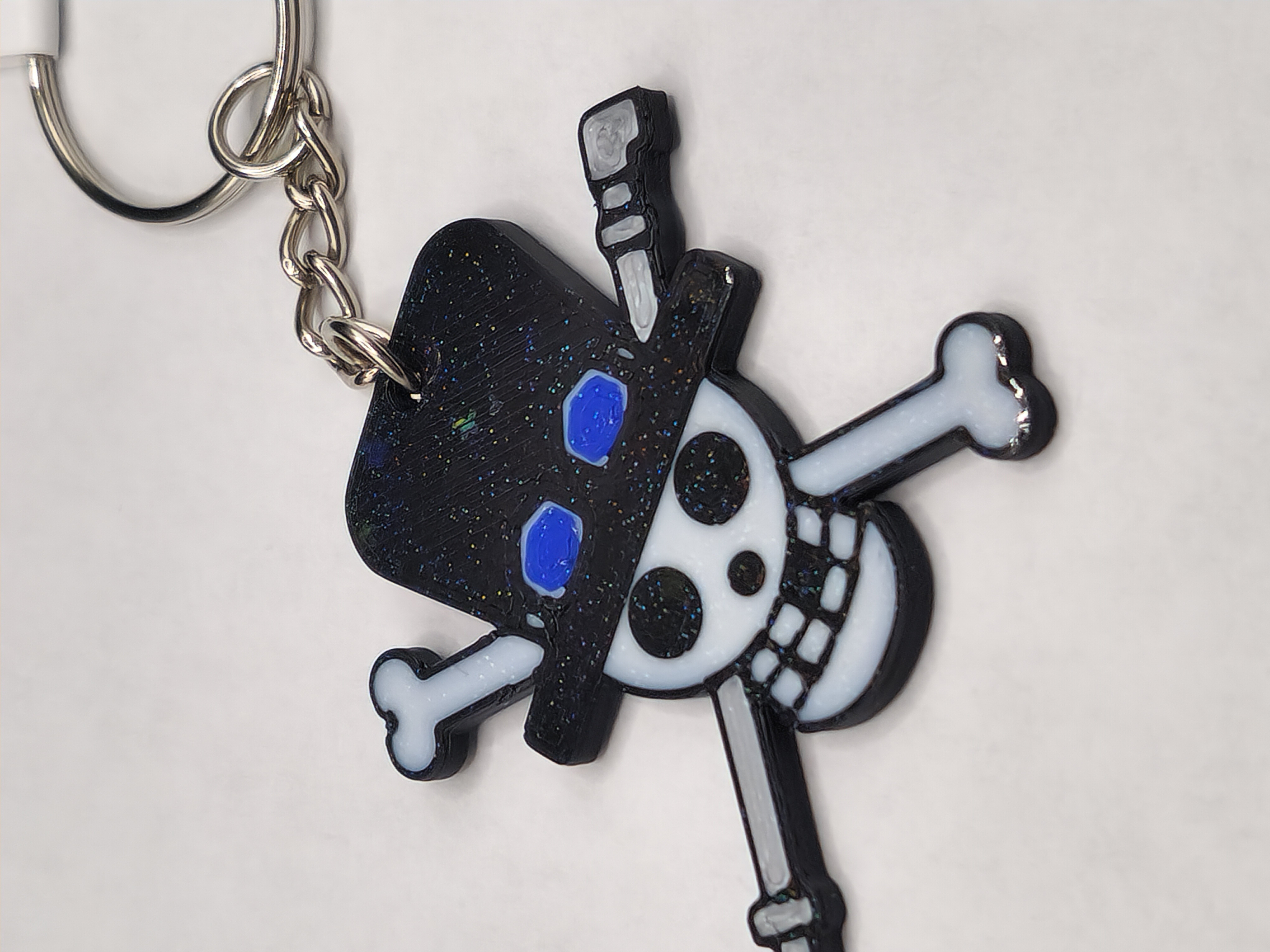 Hologram Sabo Jolly Roger One Piece Keychain