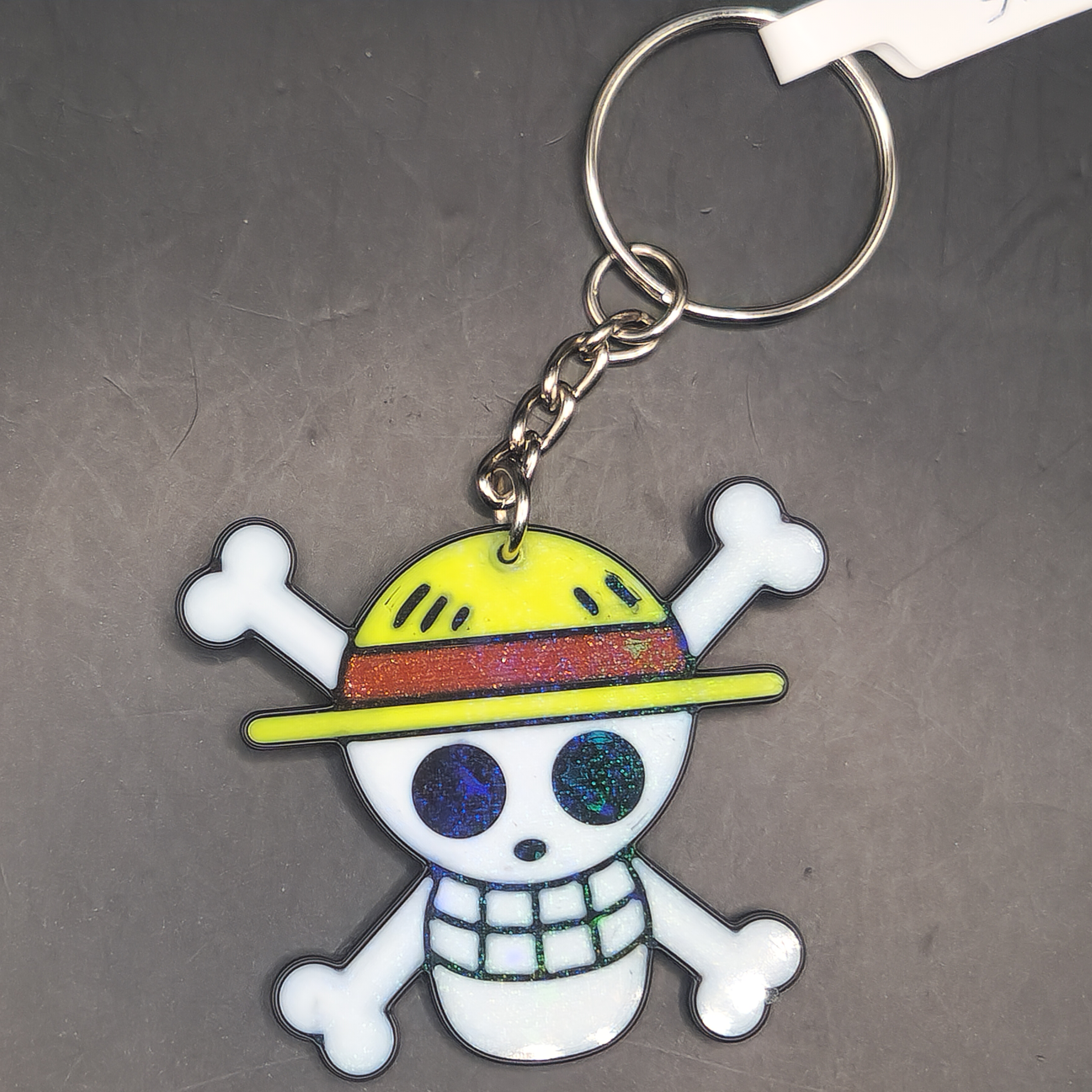 One Piece Straw Hat Skull Keychain